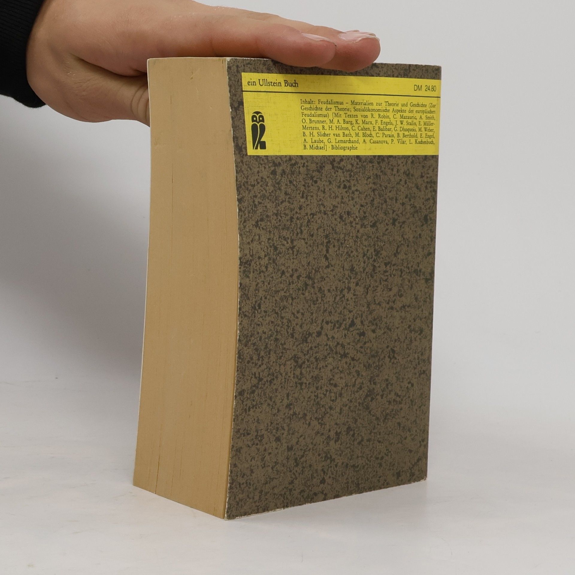 Ludolf Kuchenbuch Feudalismus, Materialien zur Theorie und Geschichte