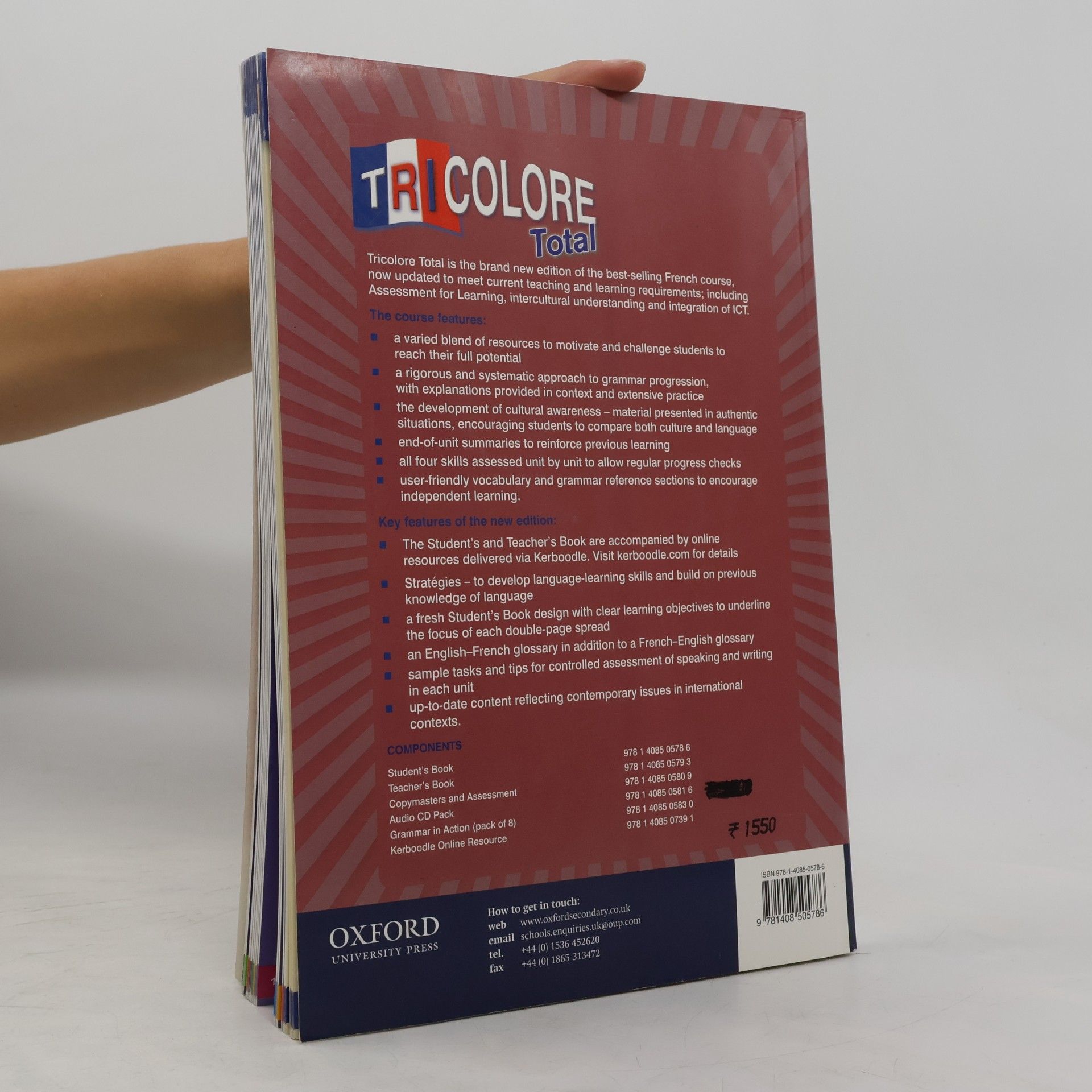 Sylvia Honnor Tricolore Total 4 Student Book