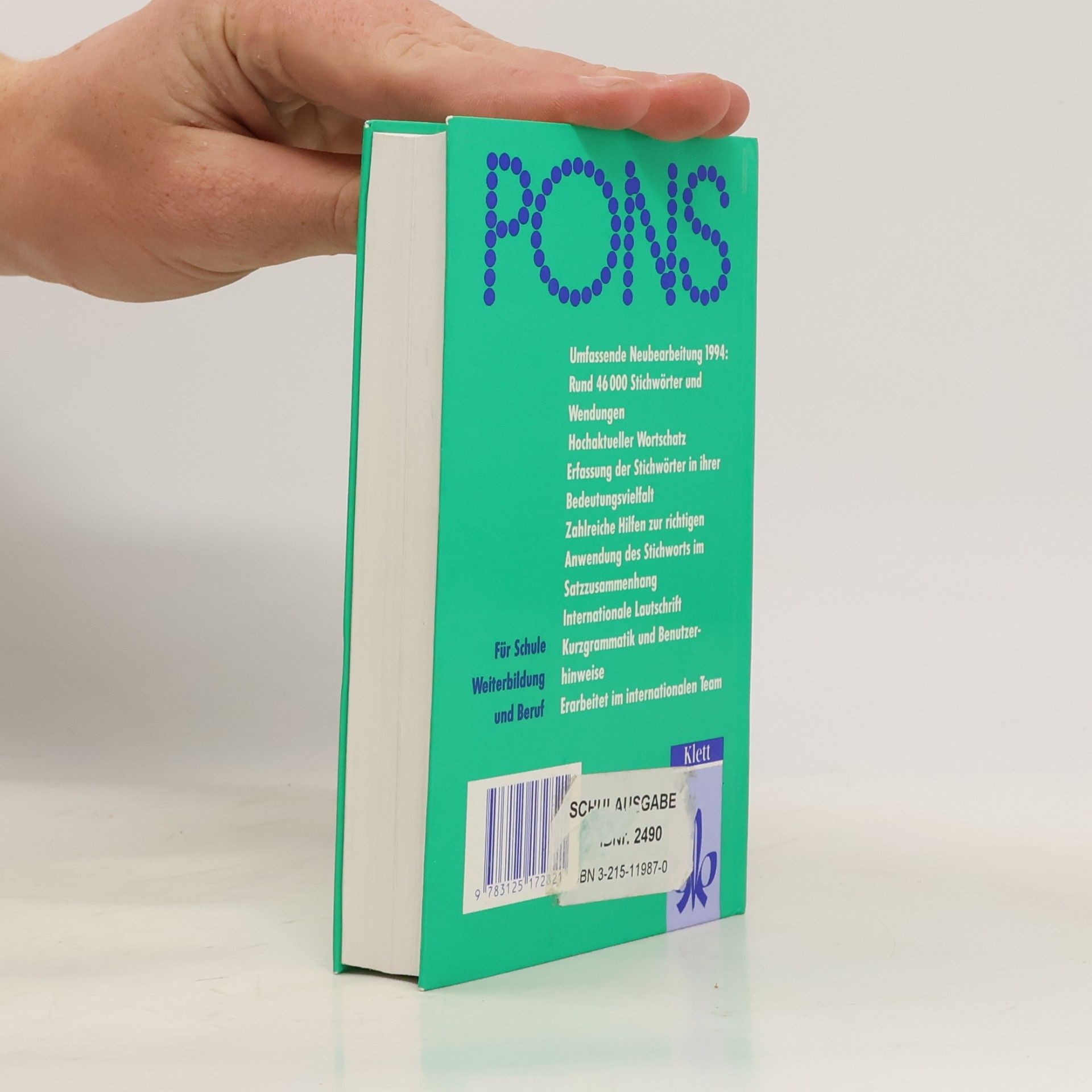 Autorenkollektiv PONS Standardwörterbuch Italienisch Deutsch Deutsch Italienisch