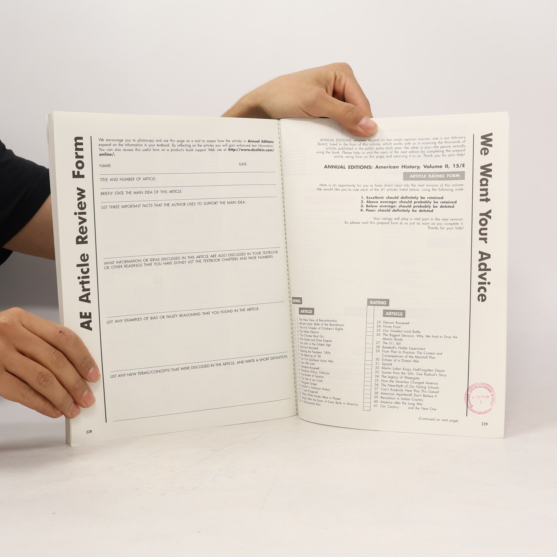 Robert Maddox Annual Editions