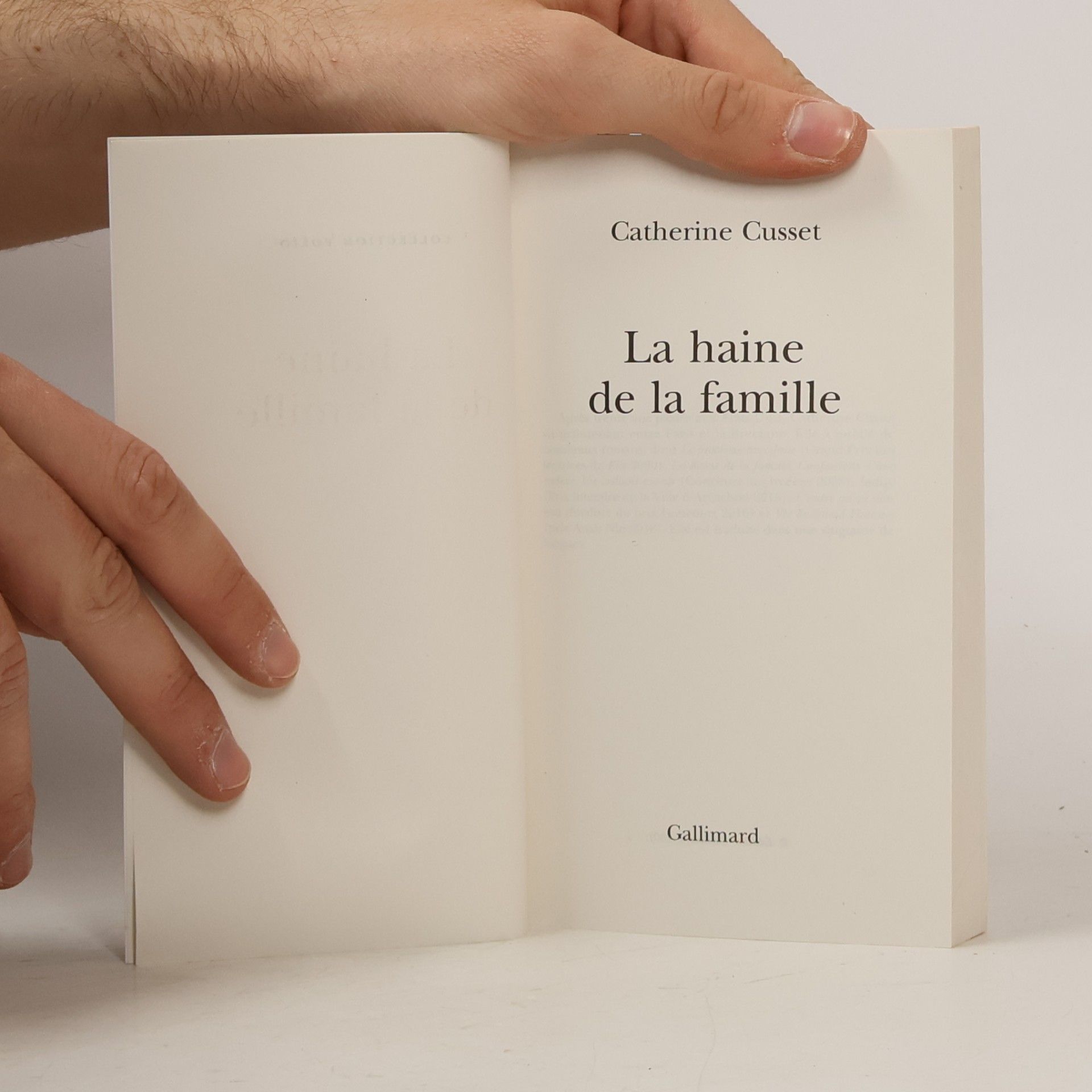 Catherine Cusset La haine de la famille