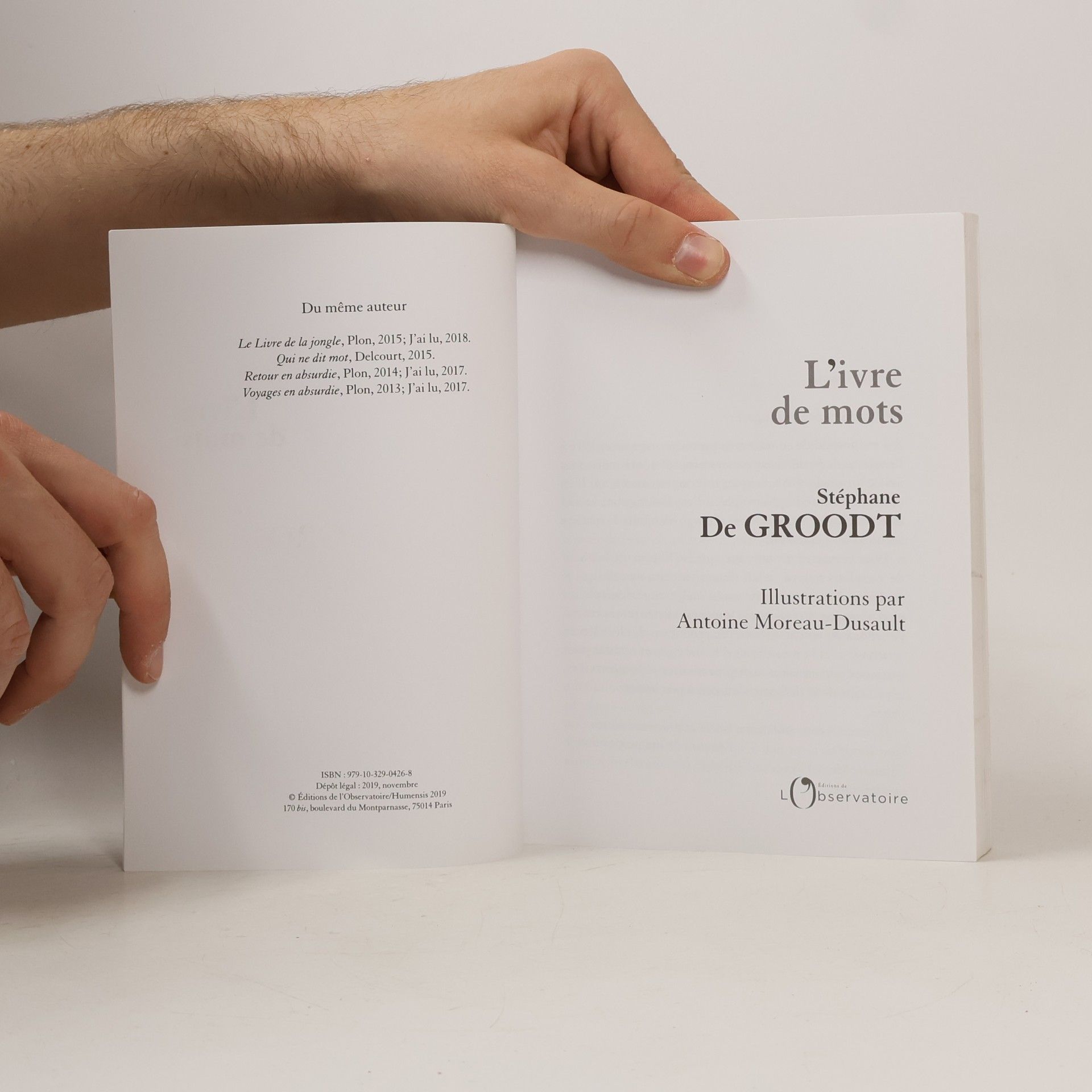 Stéphane De Groodt L'ivre de mots