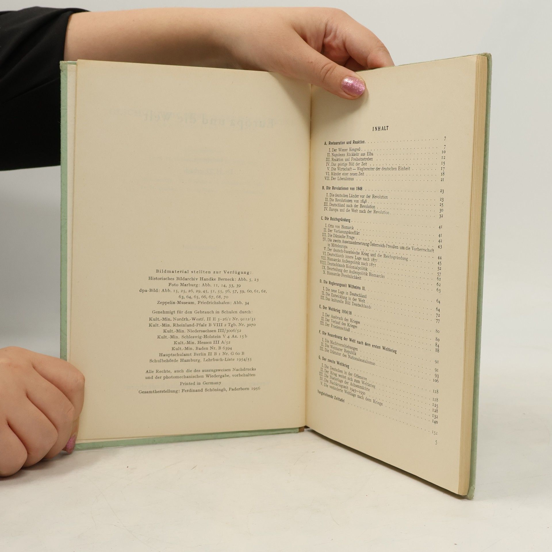 Collectif d'auteurs Europa und die Welt B-IV