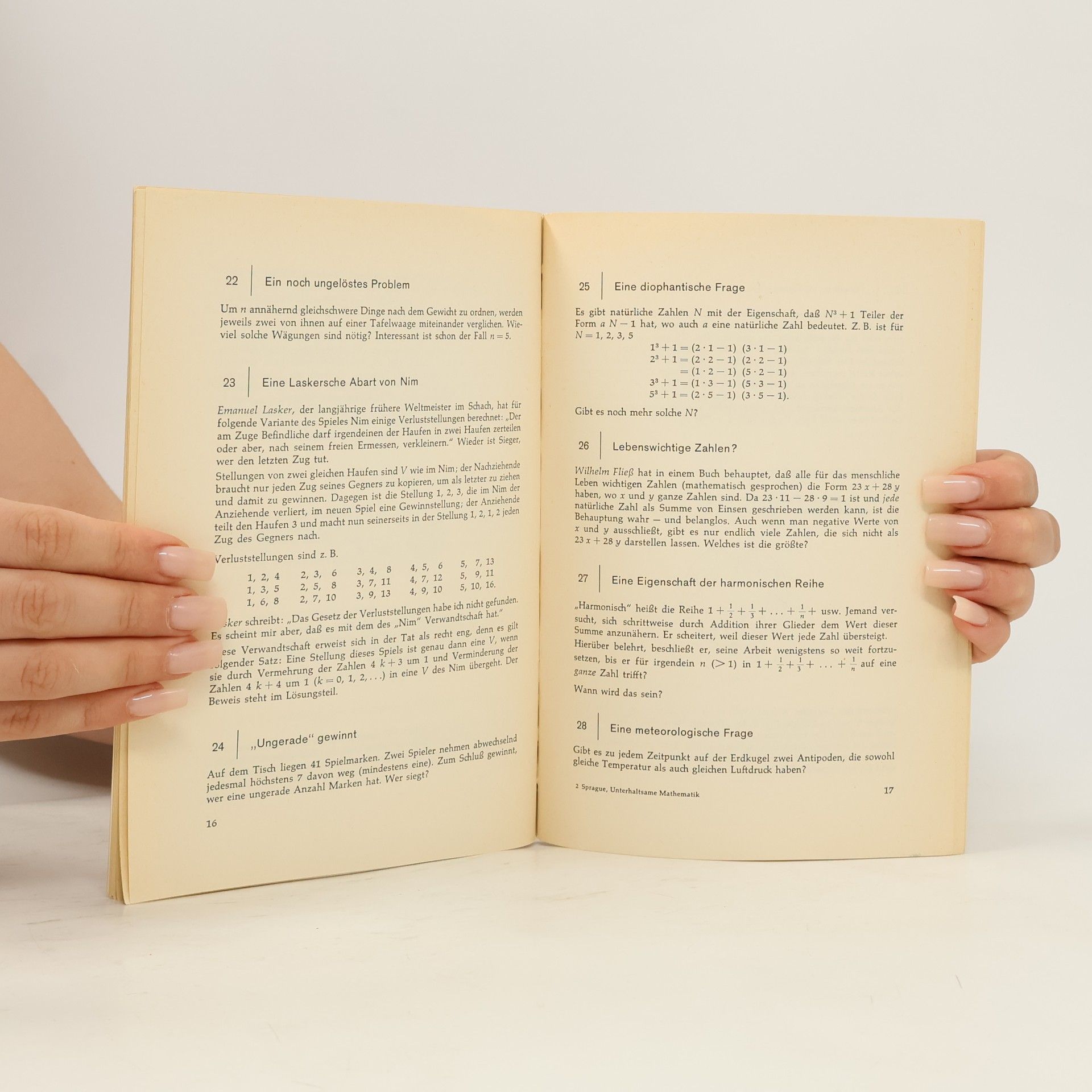 Roland Sprague Unterhaltsame Mathematik