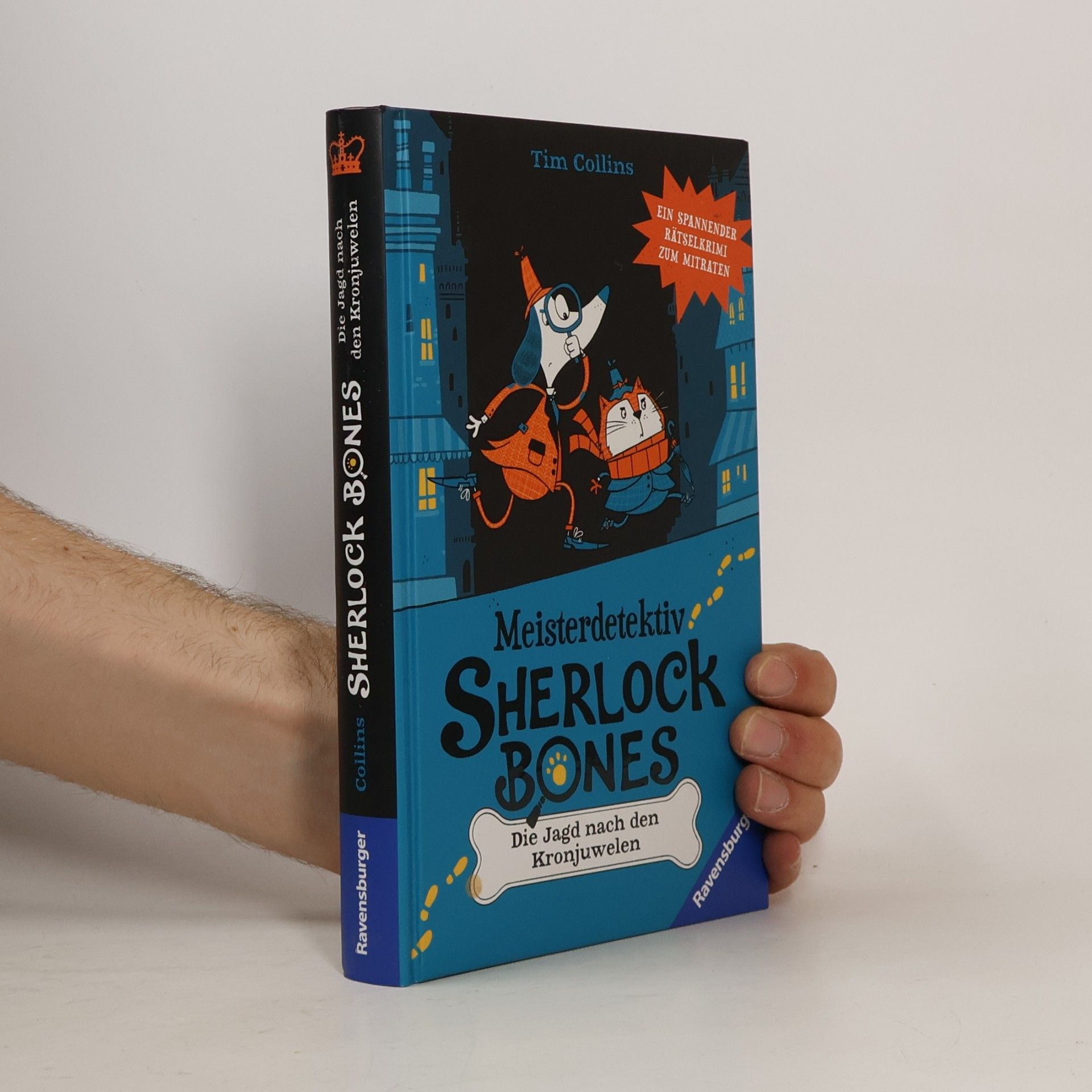 John Bigwood Meisterdetektiv Sherlock Bones. Ein spannender Rätselkrimi zum Mitraten, Band. 1: Die Jagd nach den Kronjuwelen