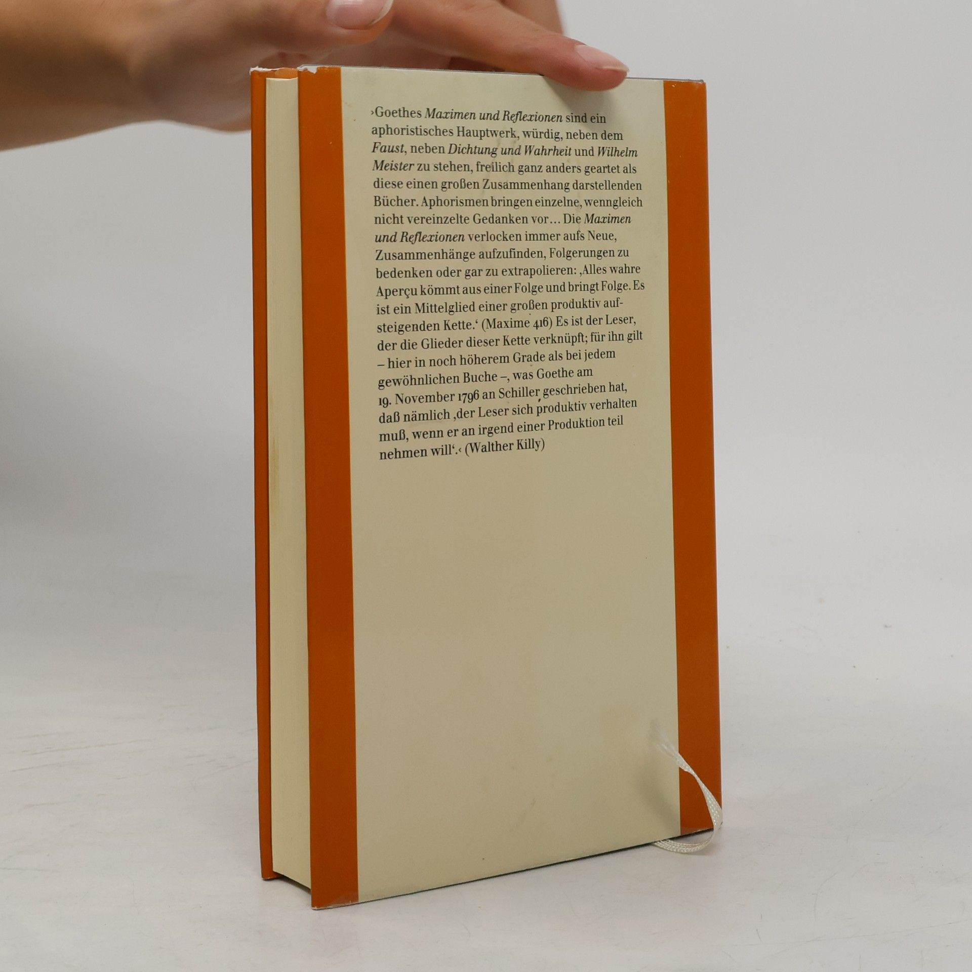 Johann Wolfgang von Goethe Maximen und Reflexionen