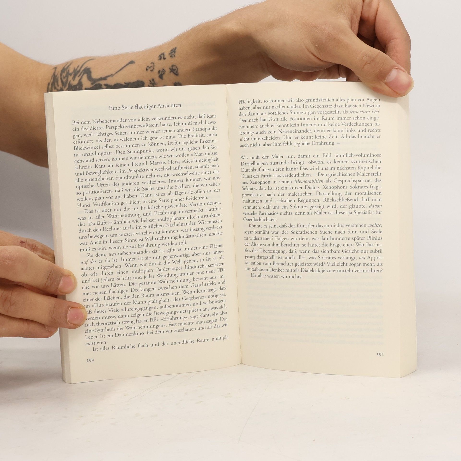 Manfred Sommer Stift, Blatt und Kant