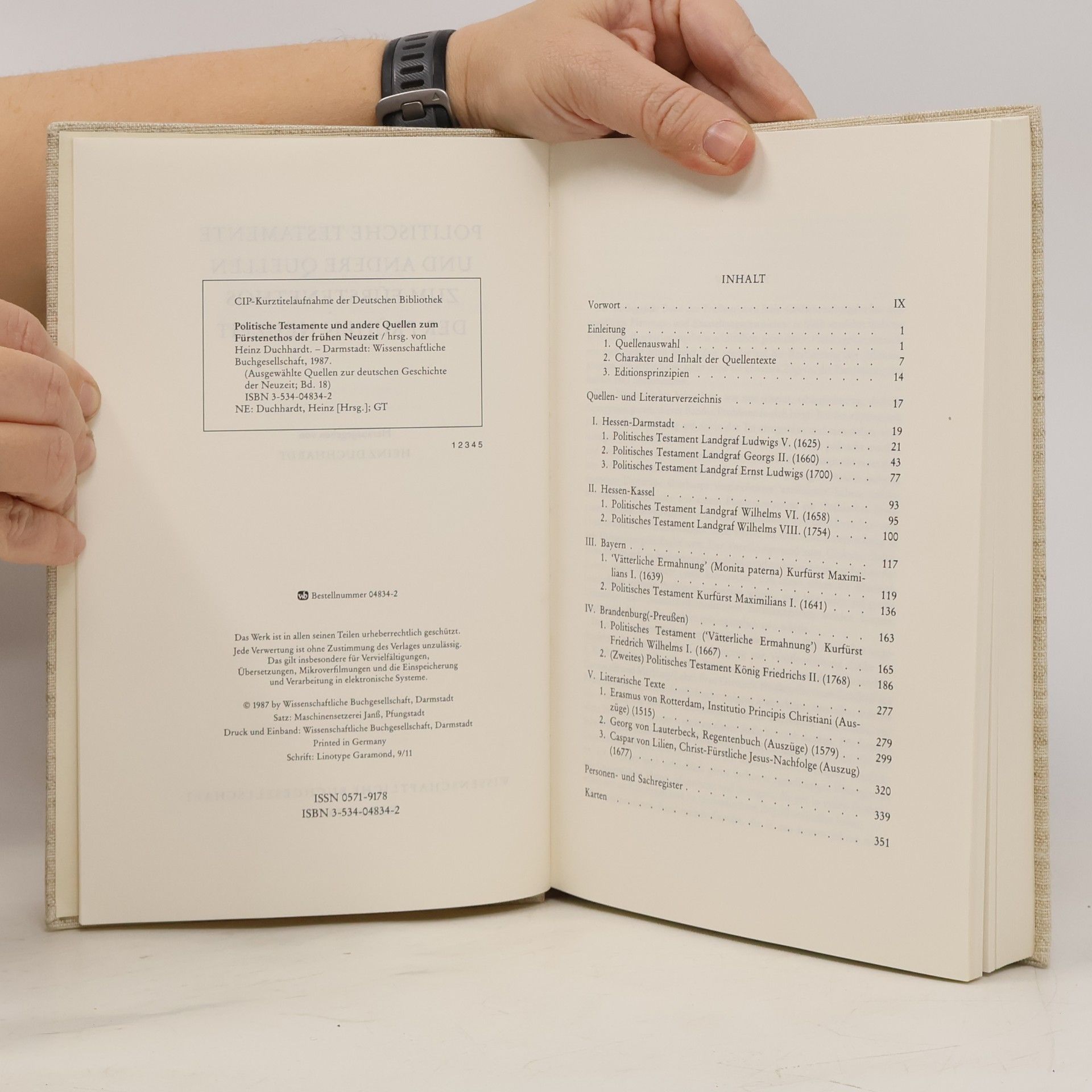 Heinz Duchhardt Politische Testamente und andere Quellen zum Fürstenethos der frühen Neuzeit