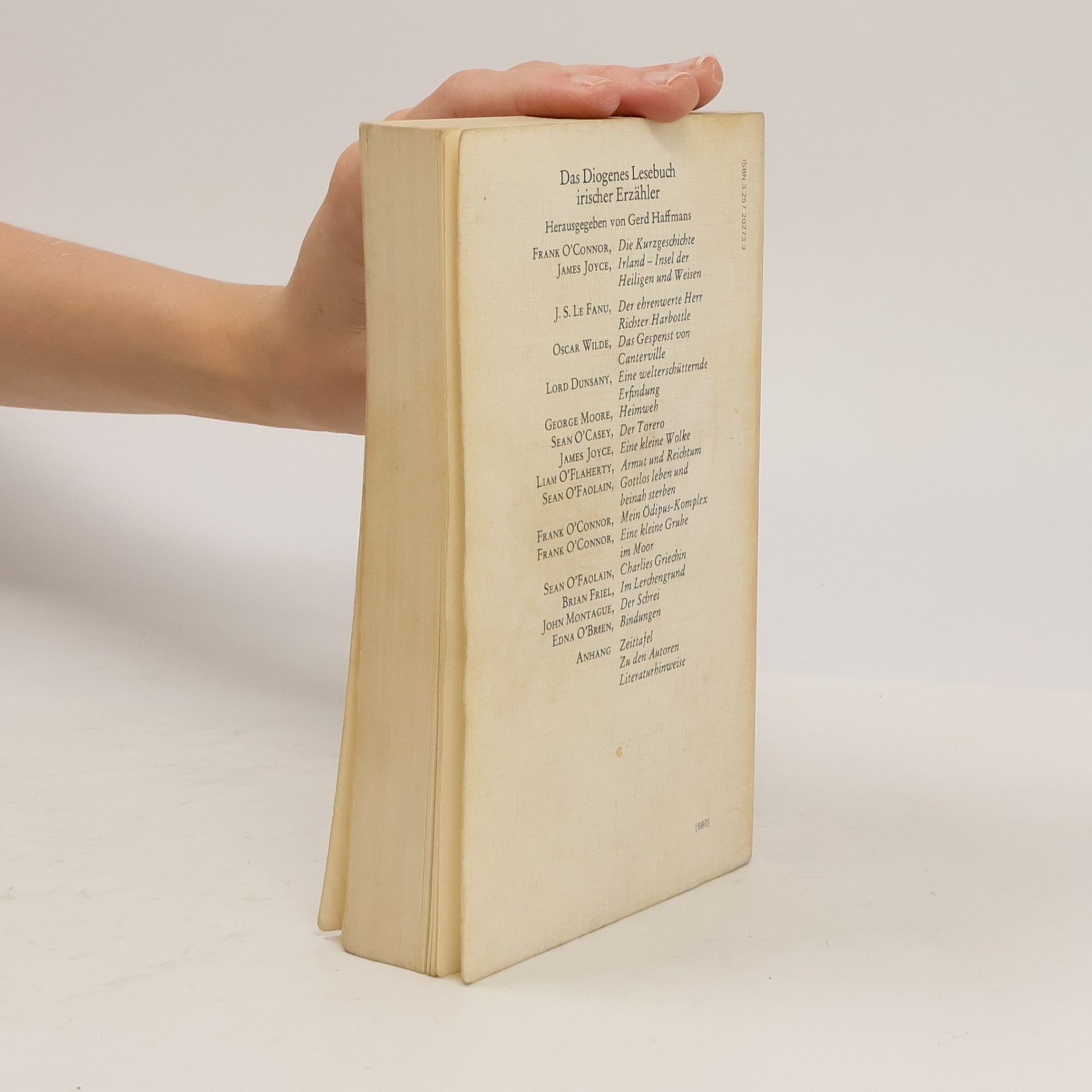 Gerd Haffmans Das Diogenes Lesebuch irischer Erzähler