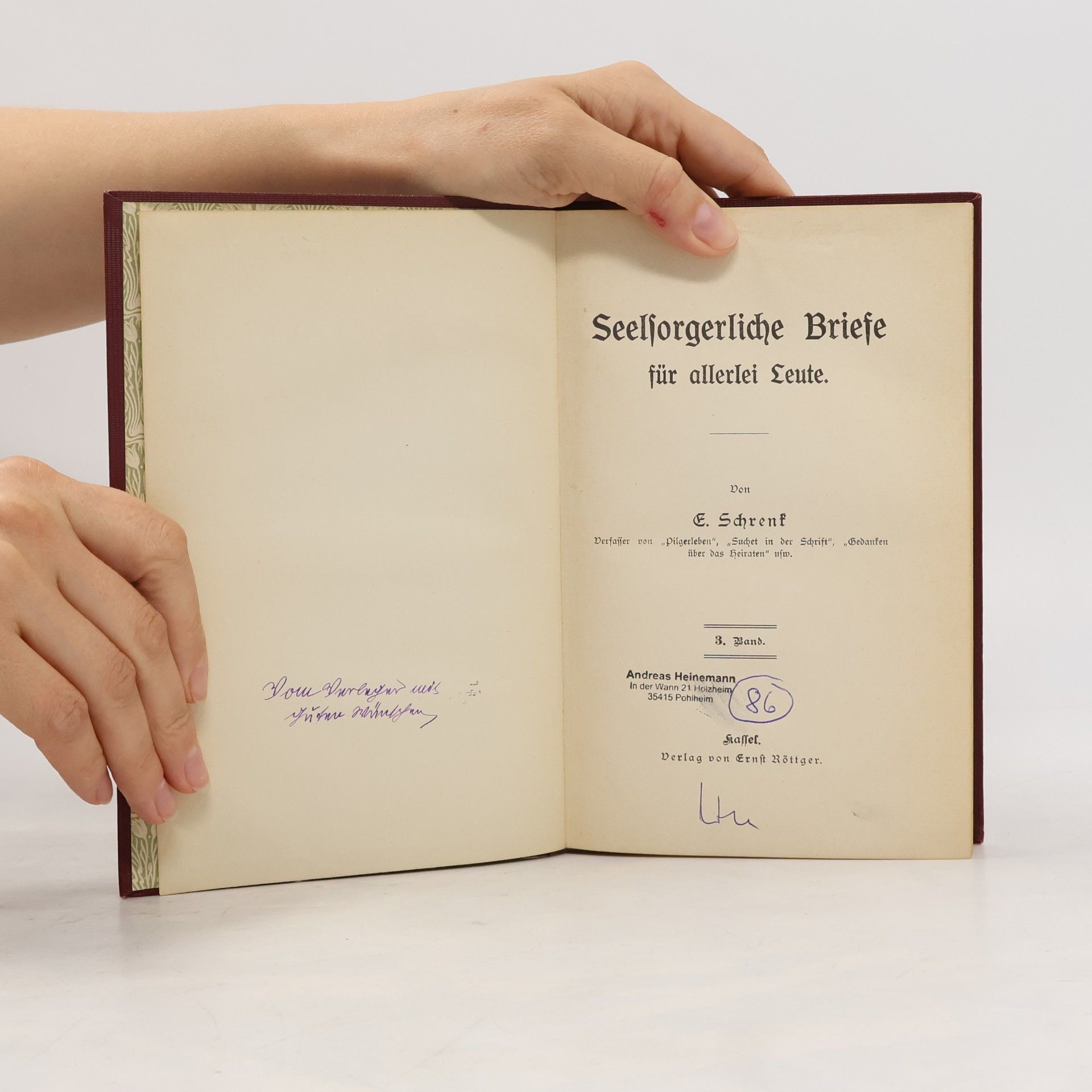 E. Schrenk Briefe für allerlei Leute 3