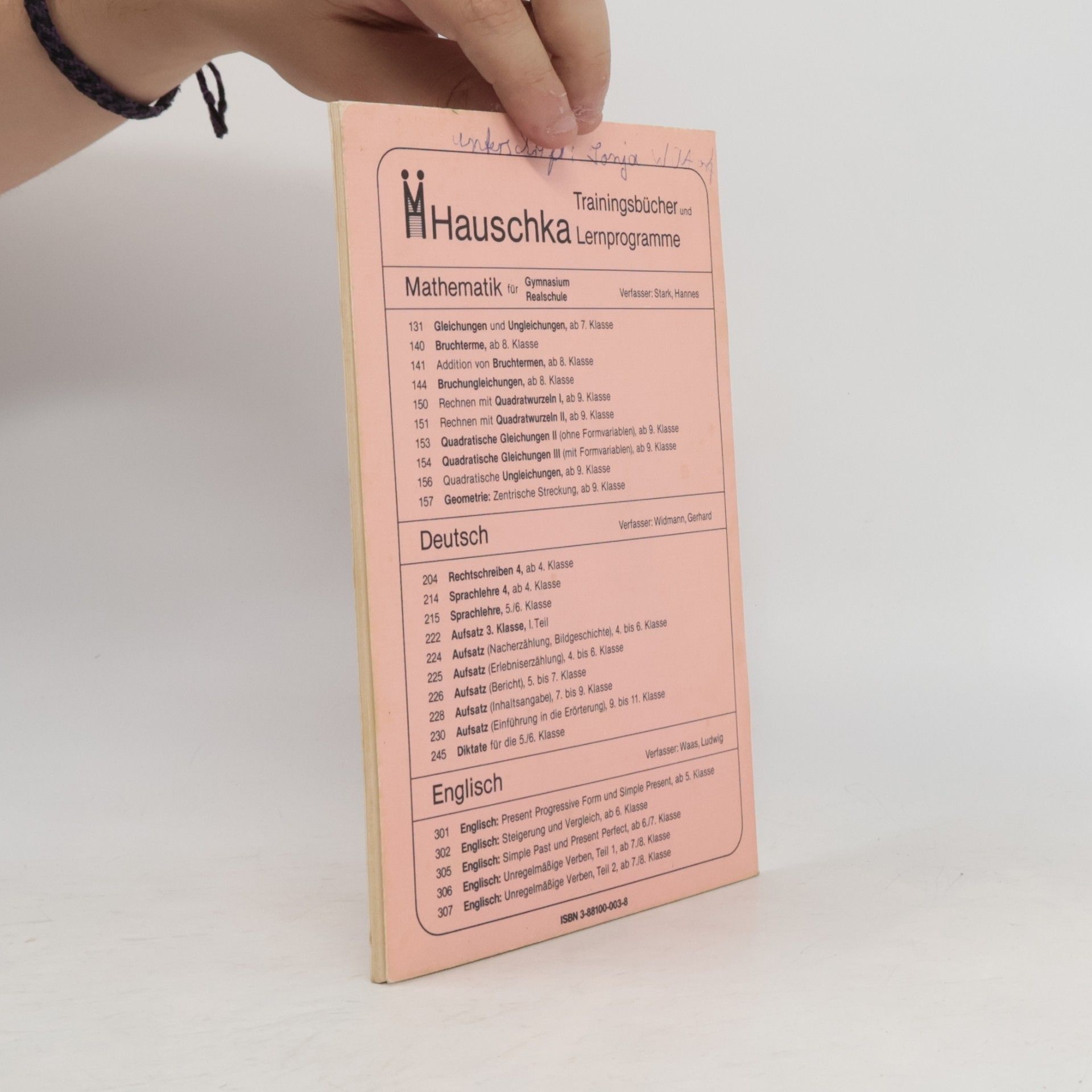Adolf Hauschka Rechenprogramm