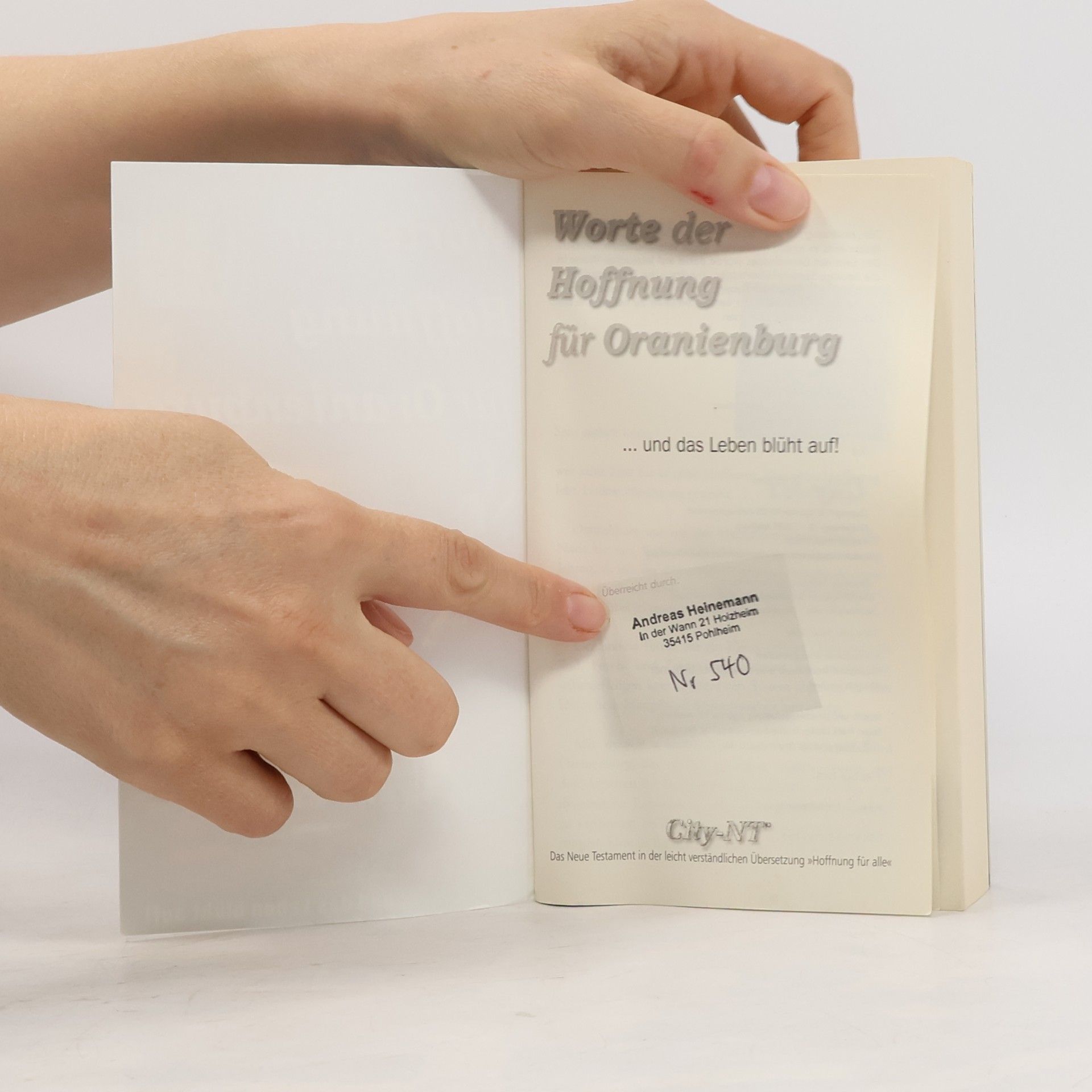 kolektiv Worte der Hoffnung für Oranienburg