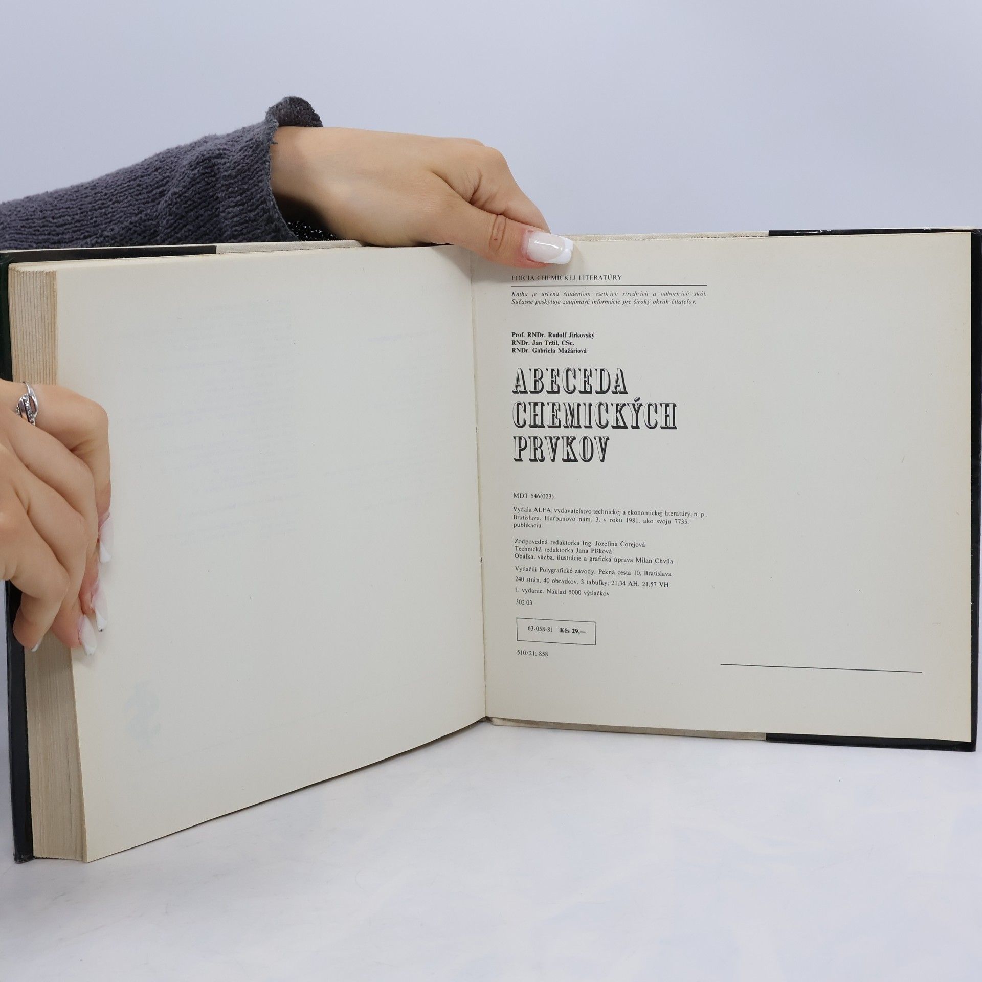 Rudolf Jirkovský Abeceda chemických prvkov