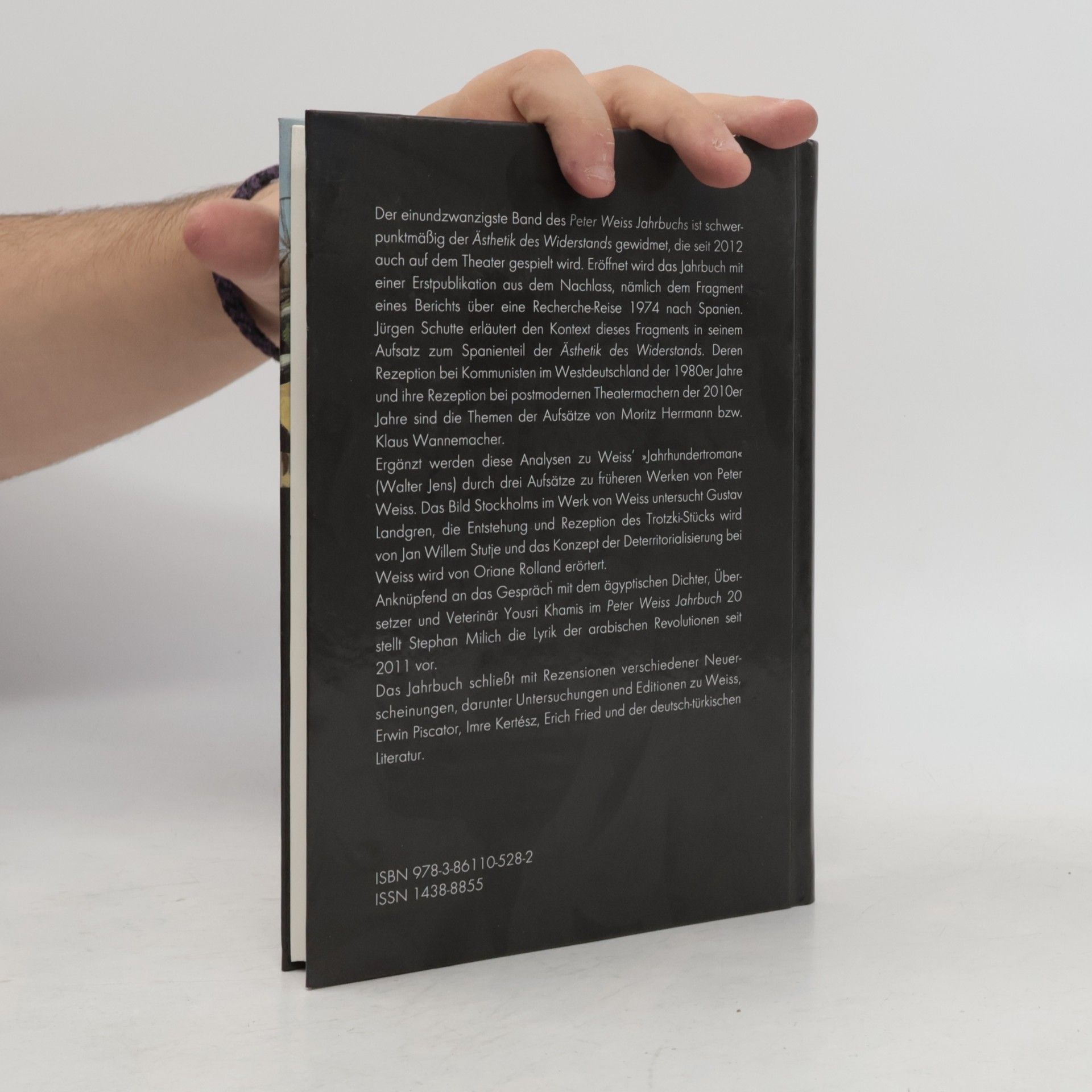 Arnd Beise Peter Weiss Jahrbuch für Literatur, Kunst und Politik im 20. und 21. Jahrhundert. Band 21 (2012)