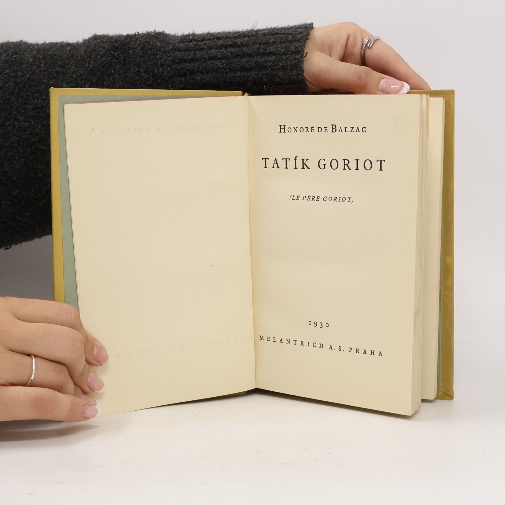 Honoré de Balzac Tatík Goriot