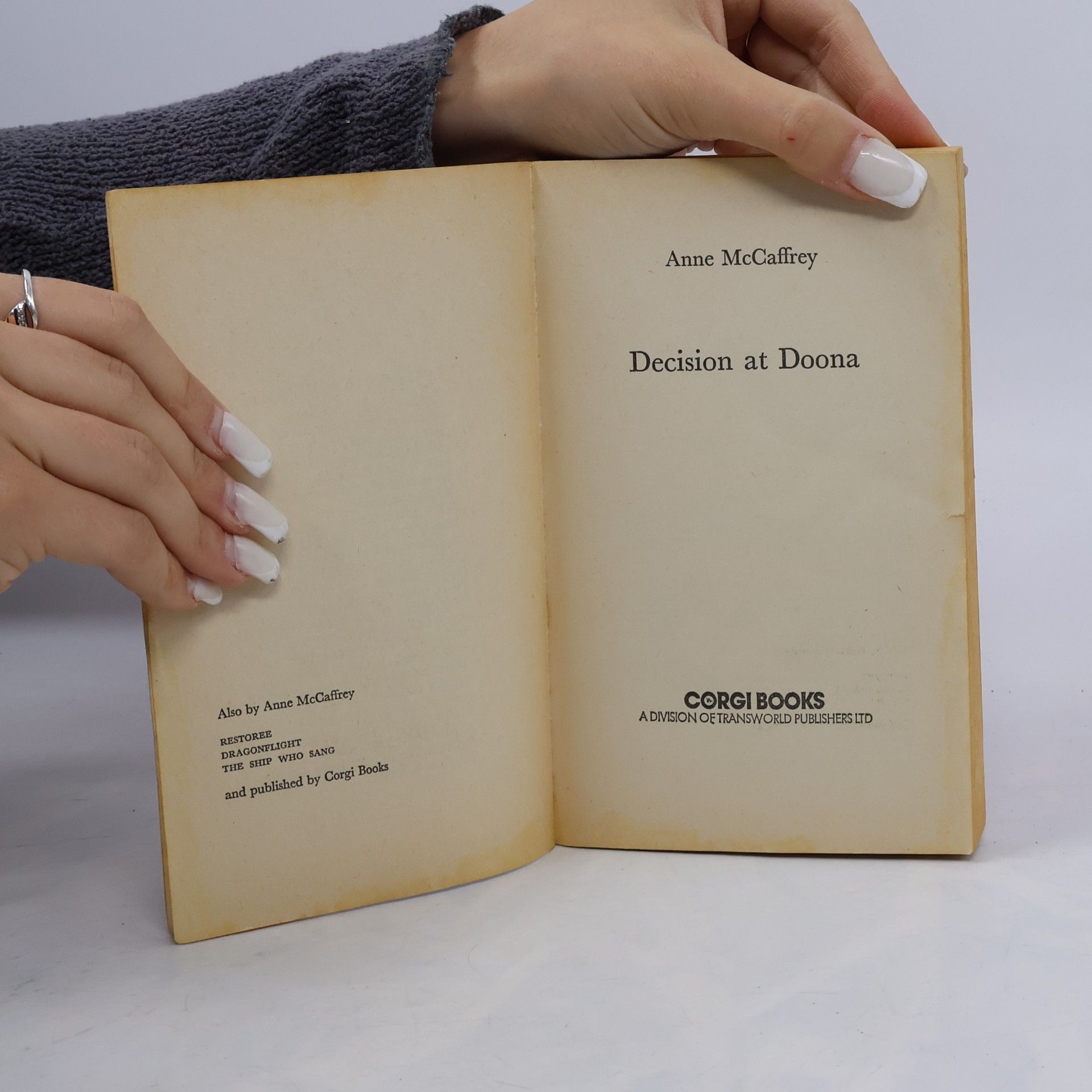 Anne McCaffrey Decision at Doona