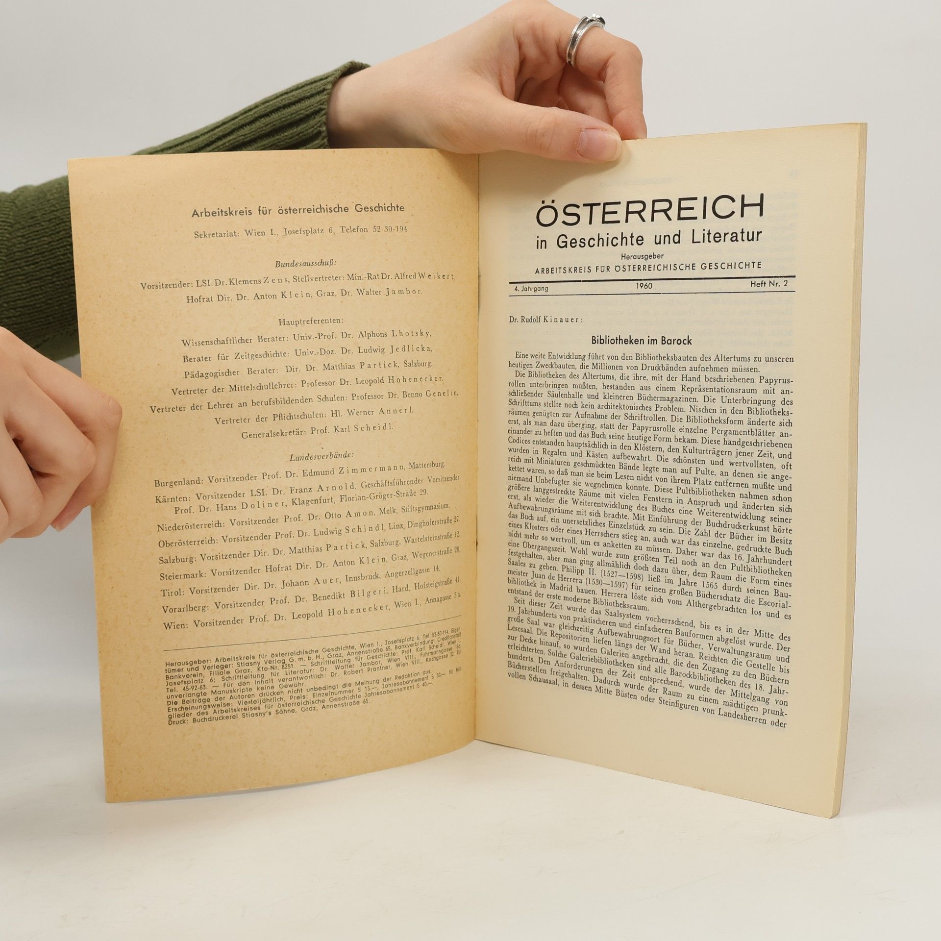 Dr. Rudolf Kinauer Österreich in Geschichte und Literatur