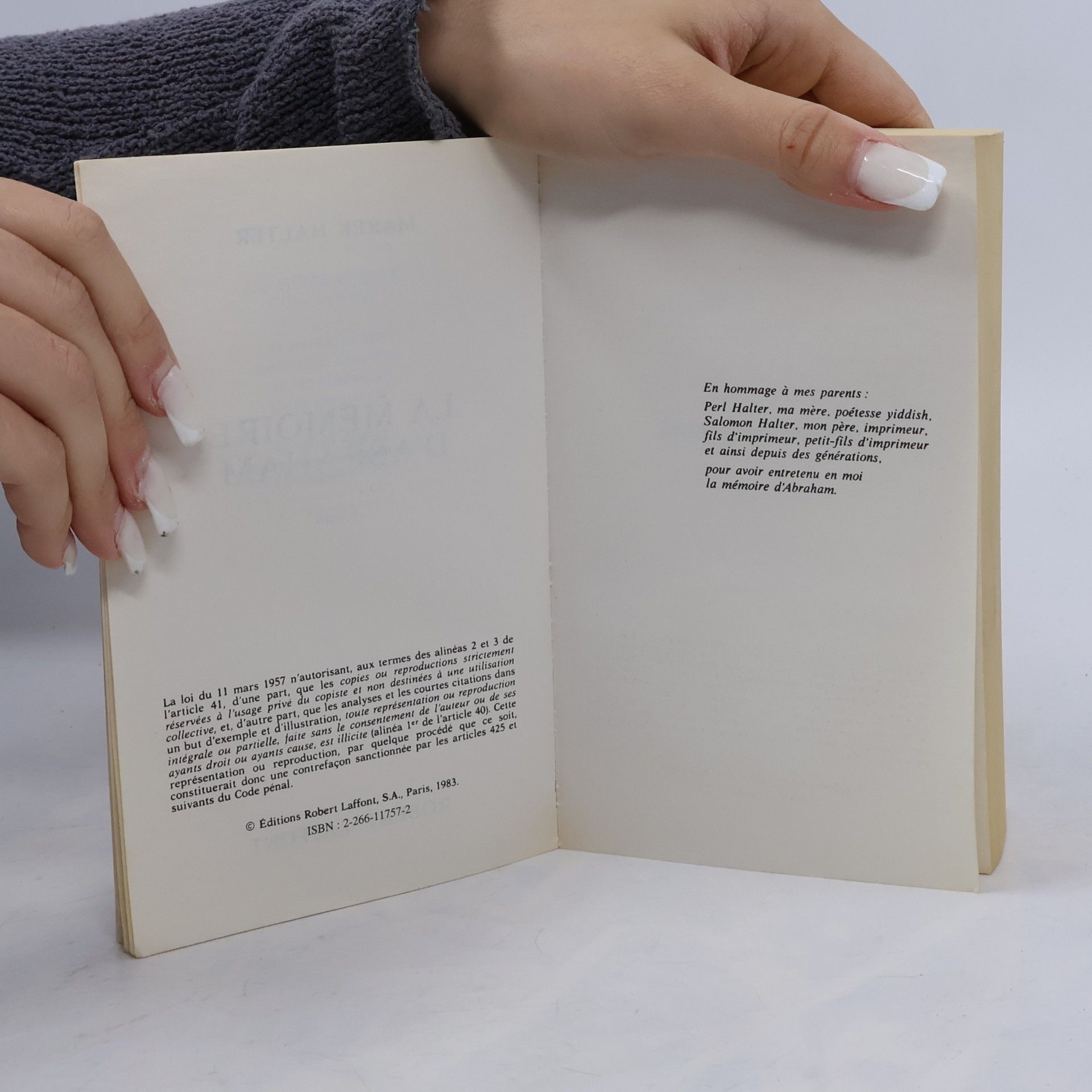 Marek Halter La mémoire d'Abraham