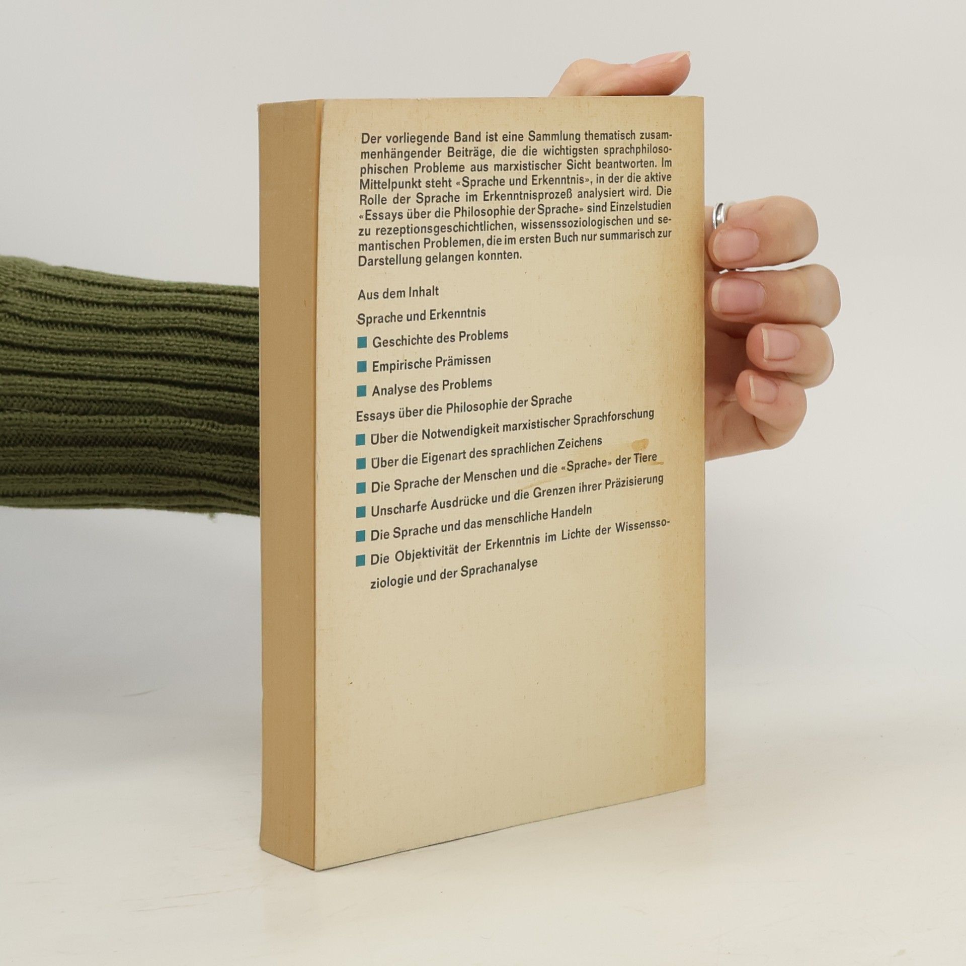 Schaff Adam Studium - 18: Sprache und Erkenntnis und Essays über die Philosophie der Sprache