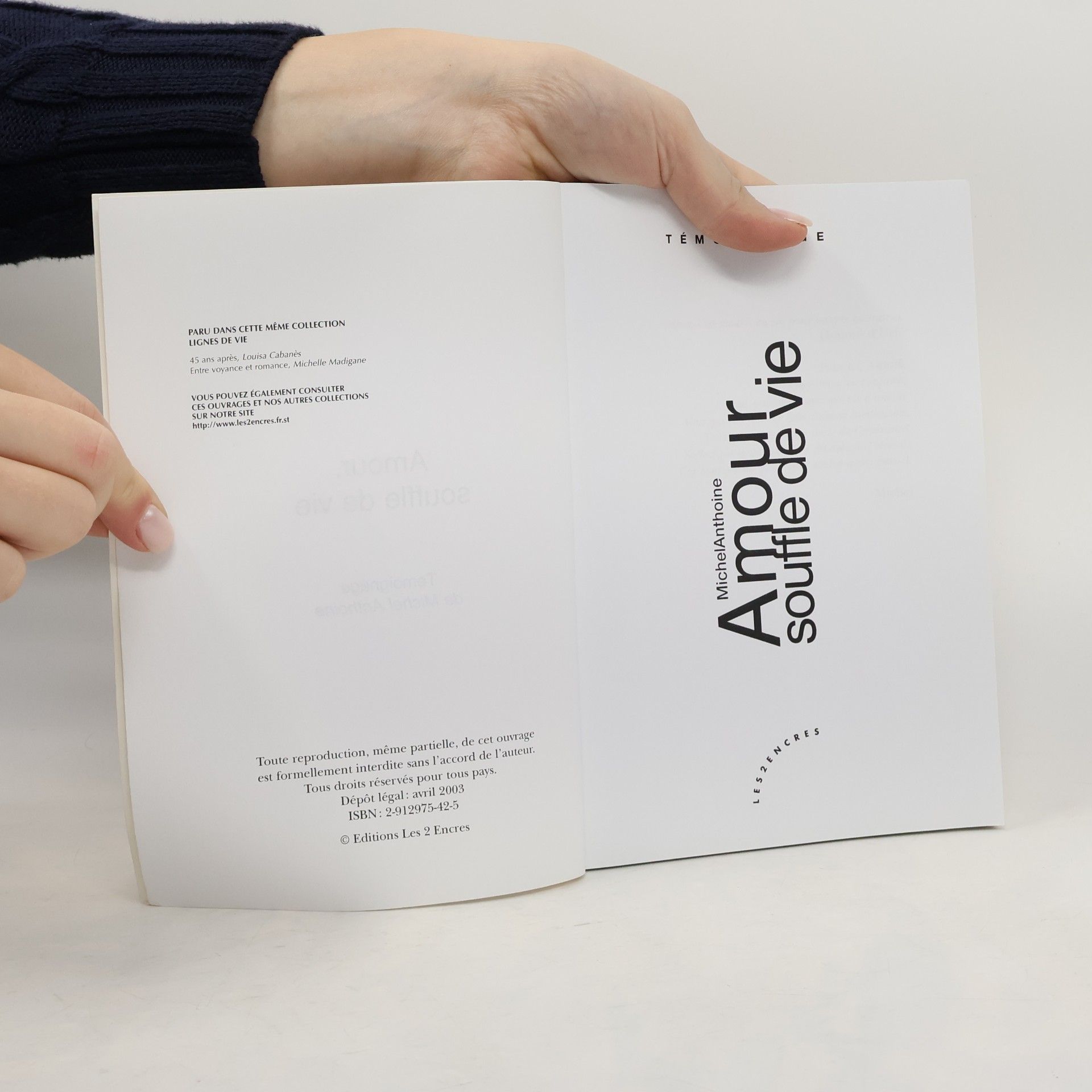 Michel Anthoine Amour, souffle de vie