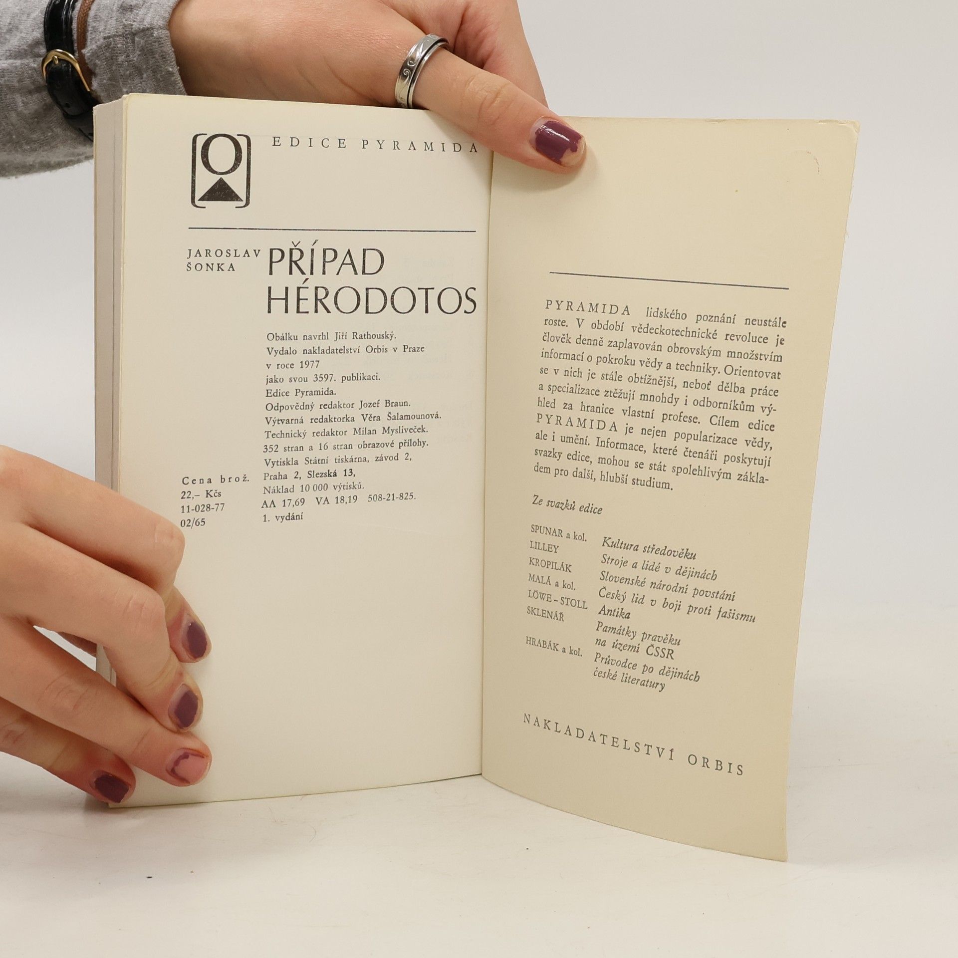 Jaroslav Šonka Případ Hérodotos