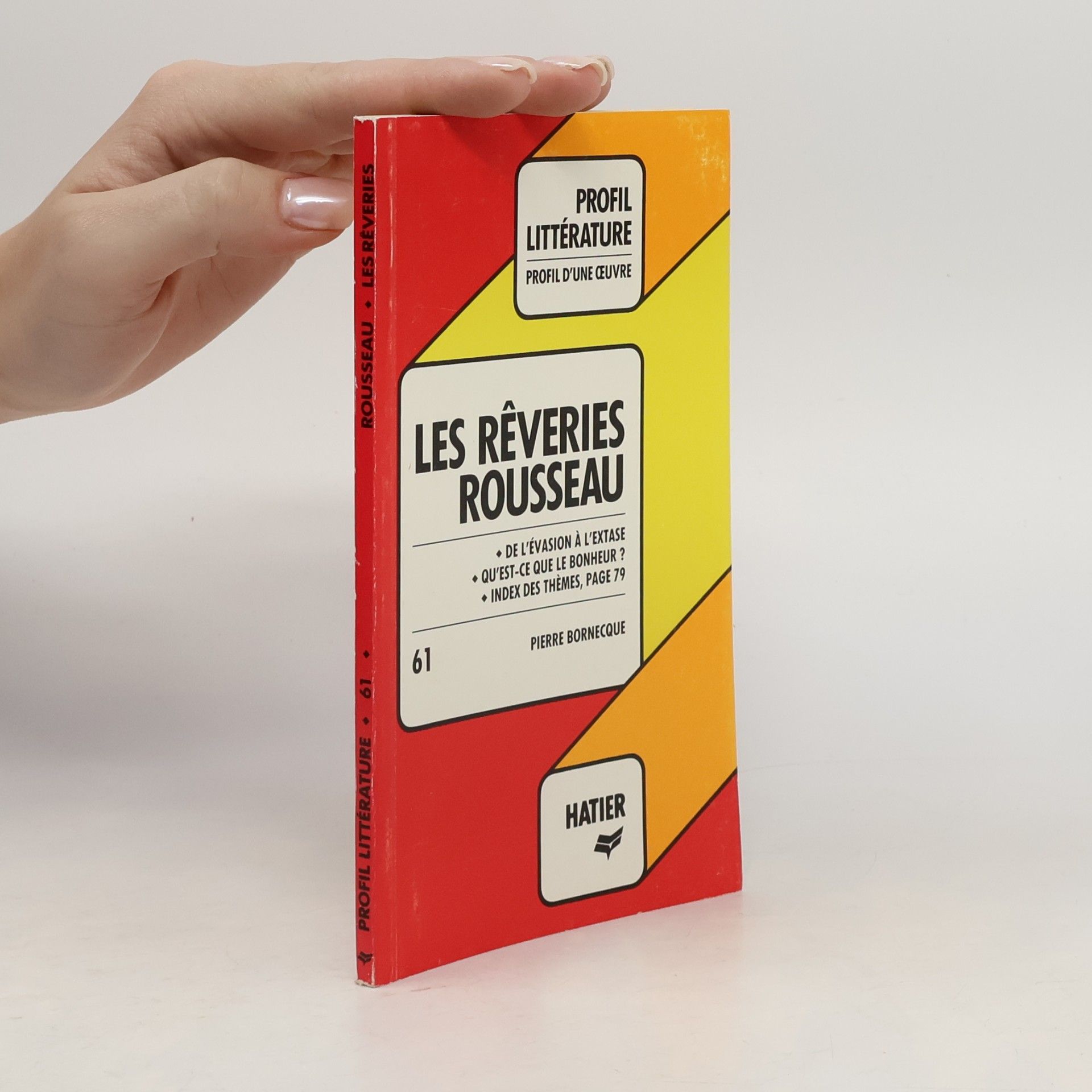 Pierre Henry Bornecque Profil Littérature 61. Les rêveries Rousseau