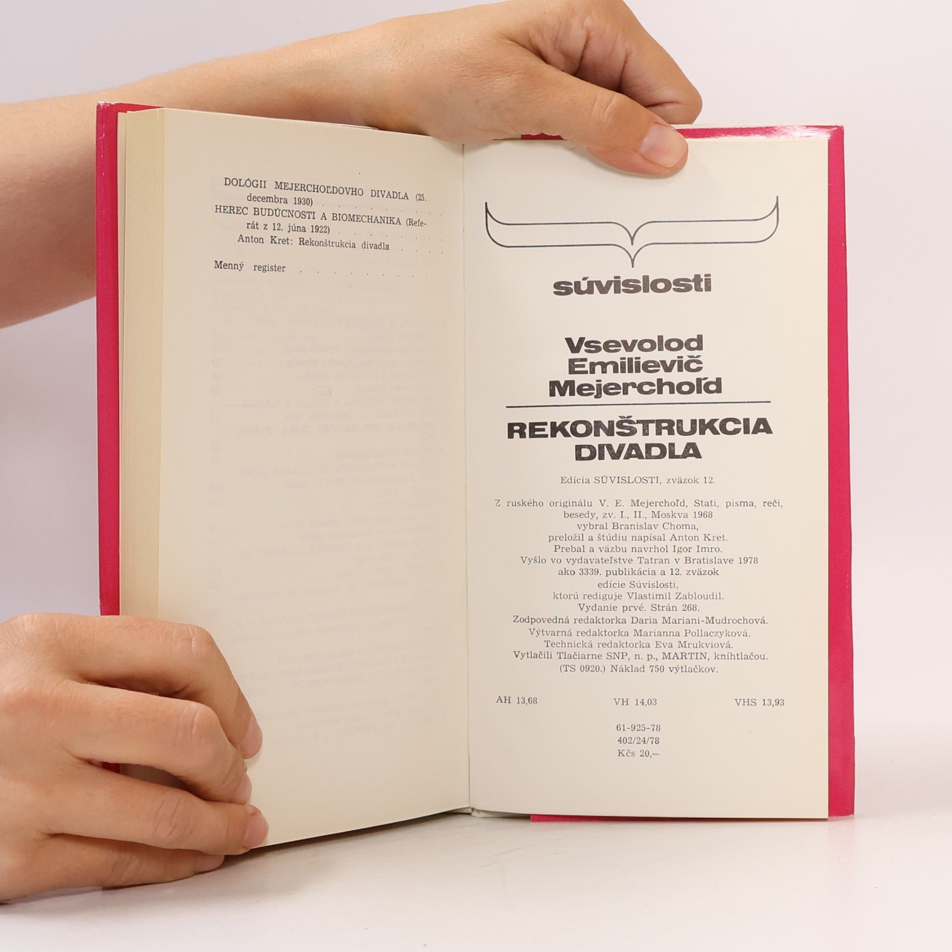 Vsevolod Èmil jevič Mejerchol d Rekonštrukcia divadla