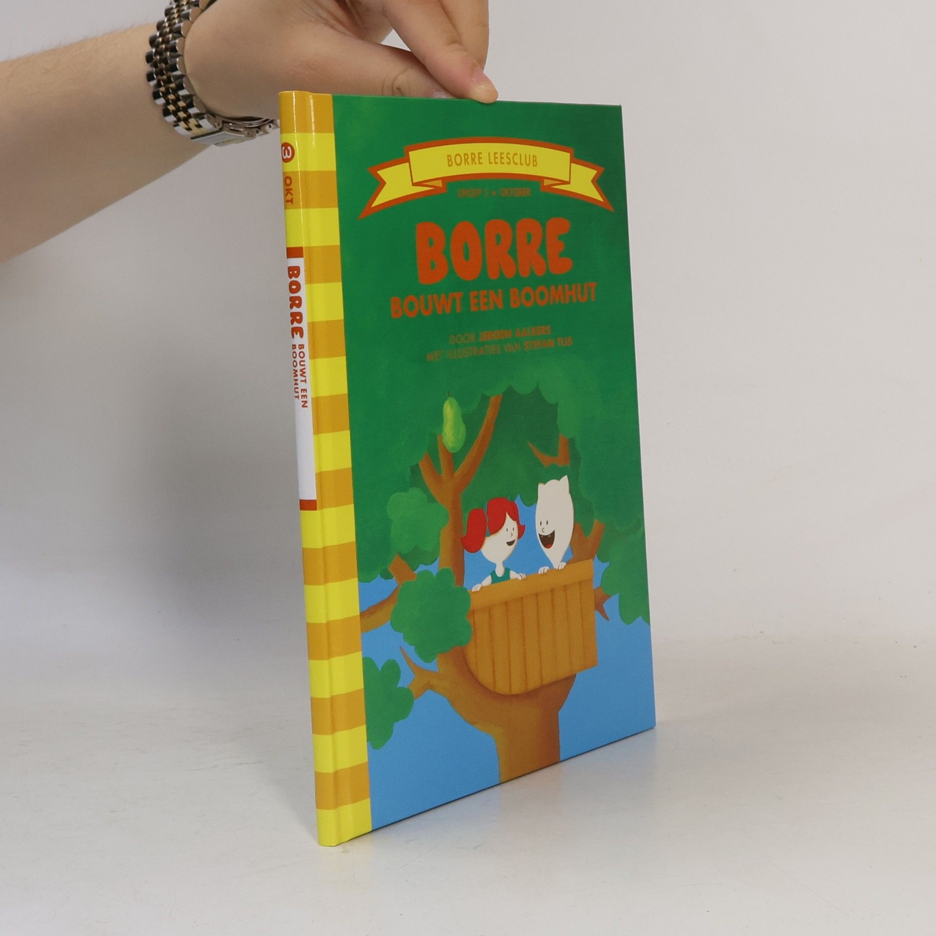 Stefan Rijs De gestreepte boekjes - Groep 3 oktober: Borre bouwt een boomhut