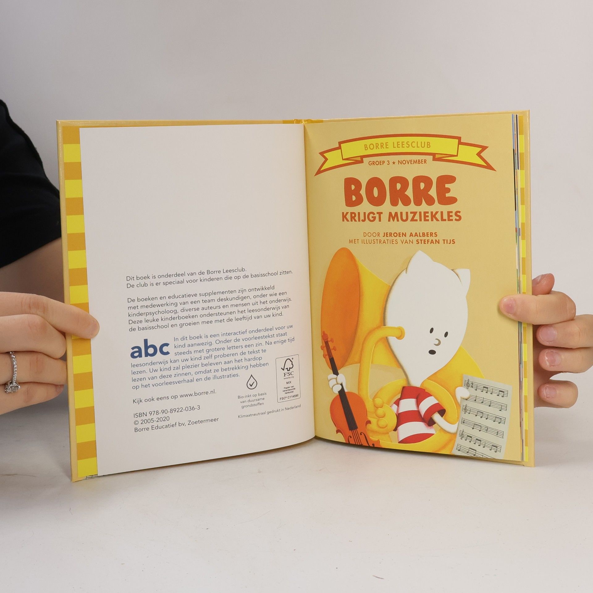 Jeroen Aalbers De gestreepte boekjes - Groep 3 november: Borre krijgt muziekles