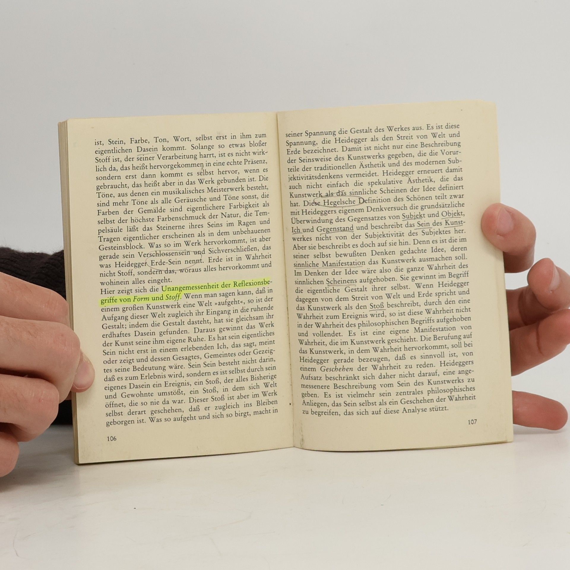 Martin Heidegger Der Ursprung des Kunstwerkes