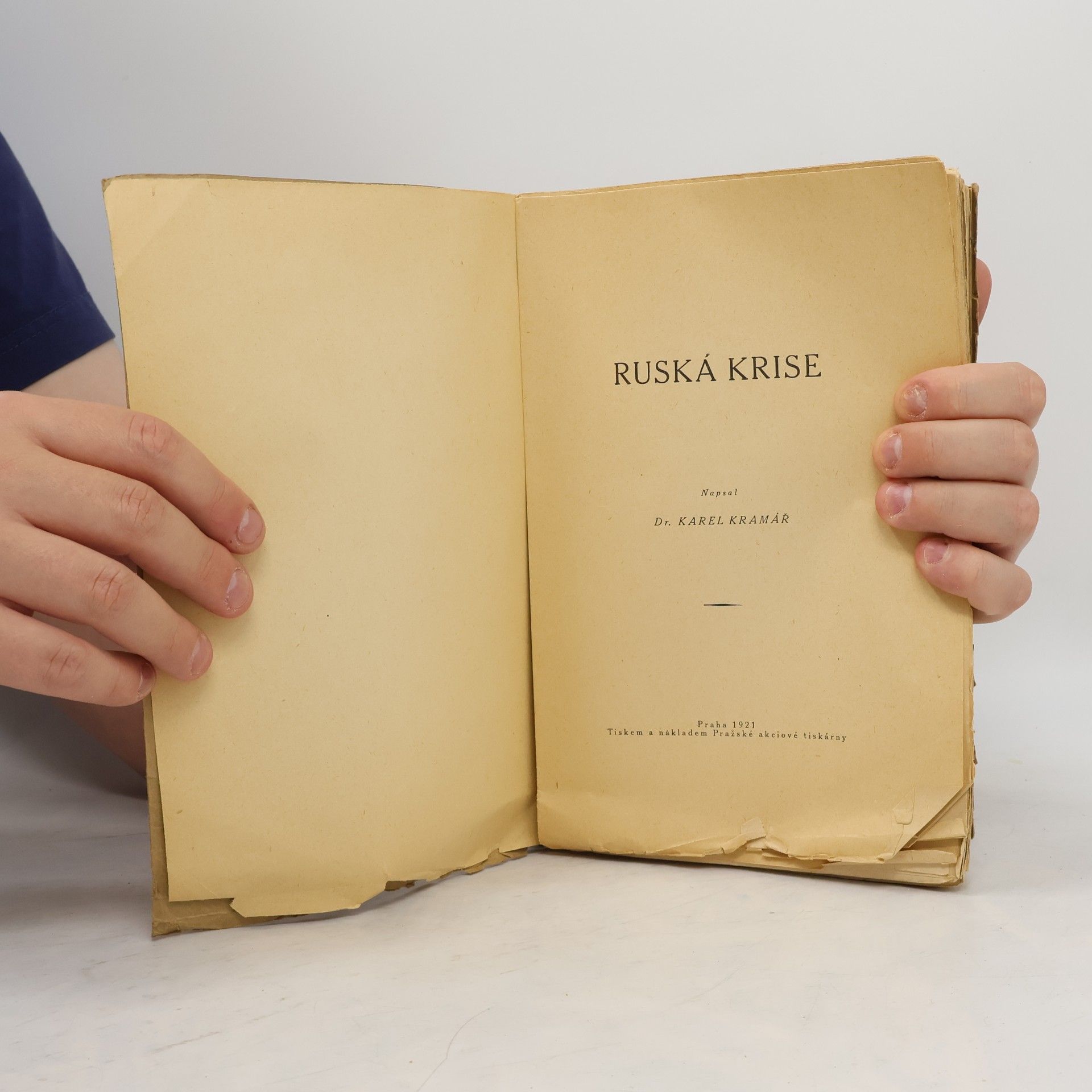 Karel Kramář Ruská krise