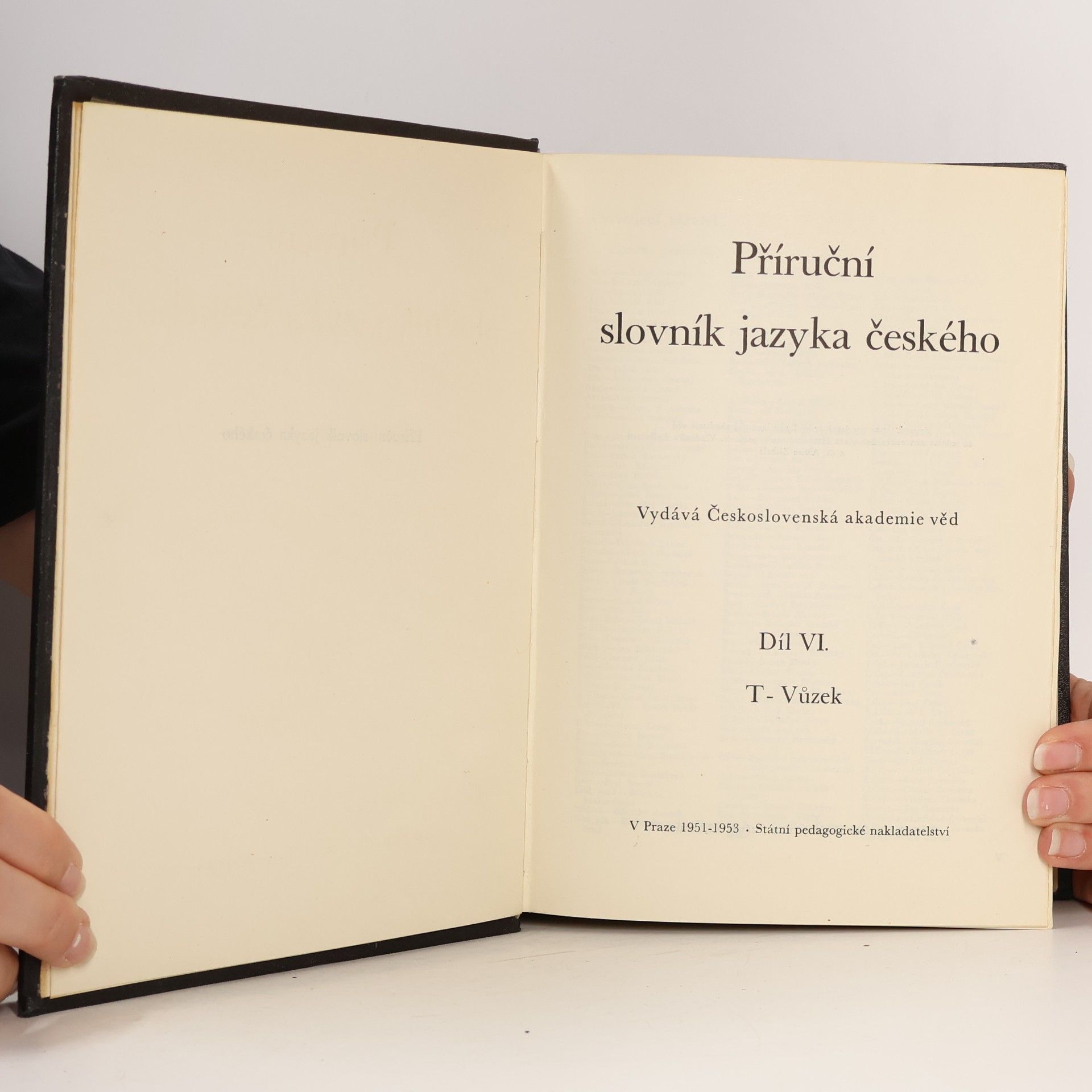 Kolektiv autorů Příruční slovník jazyka českého VI.
