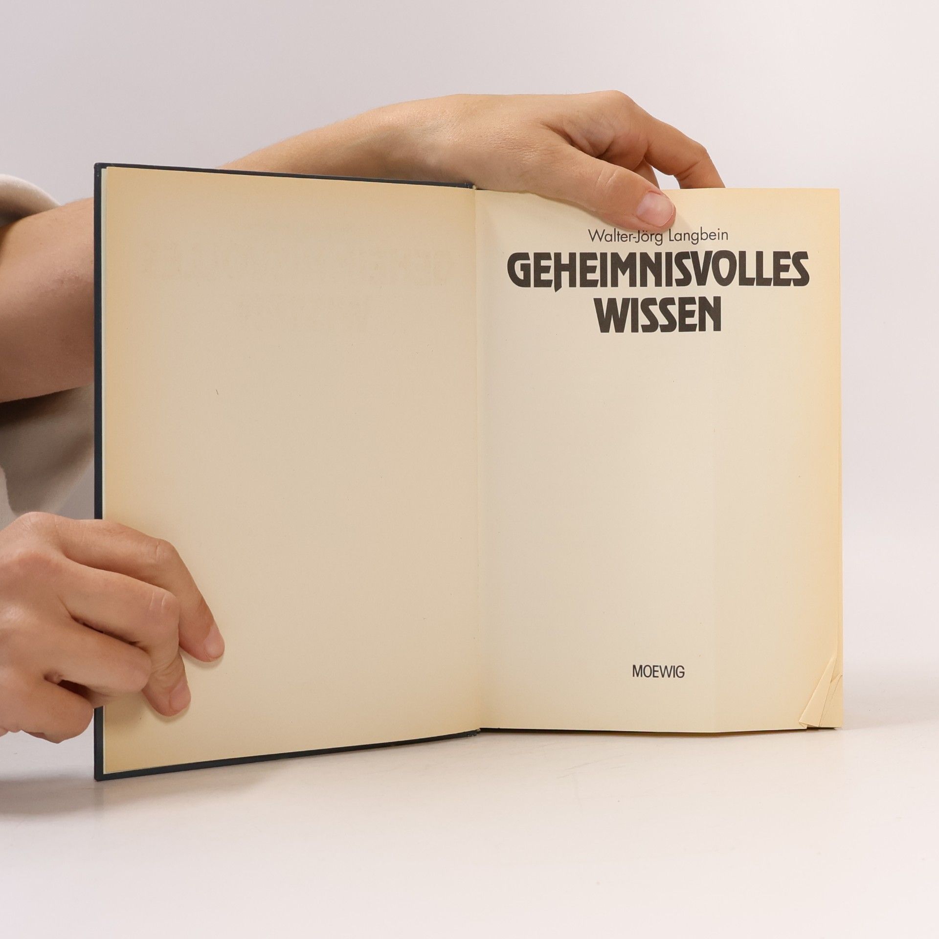 Walter-Jörg Langbein Geheimnisvolles Wissen