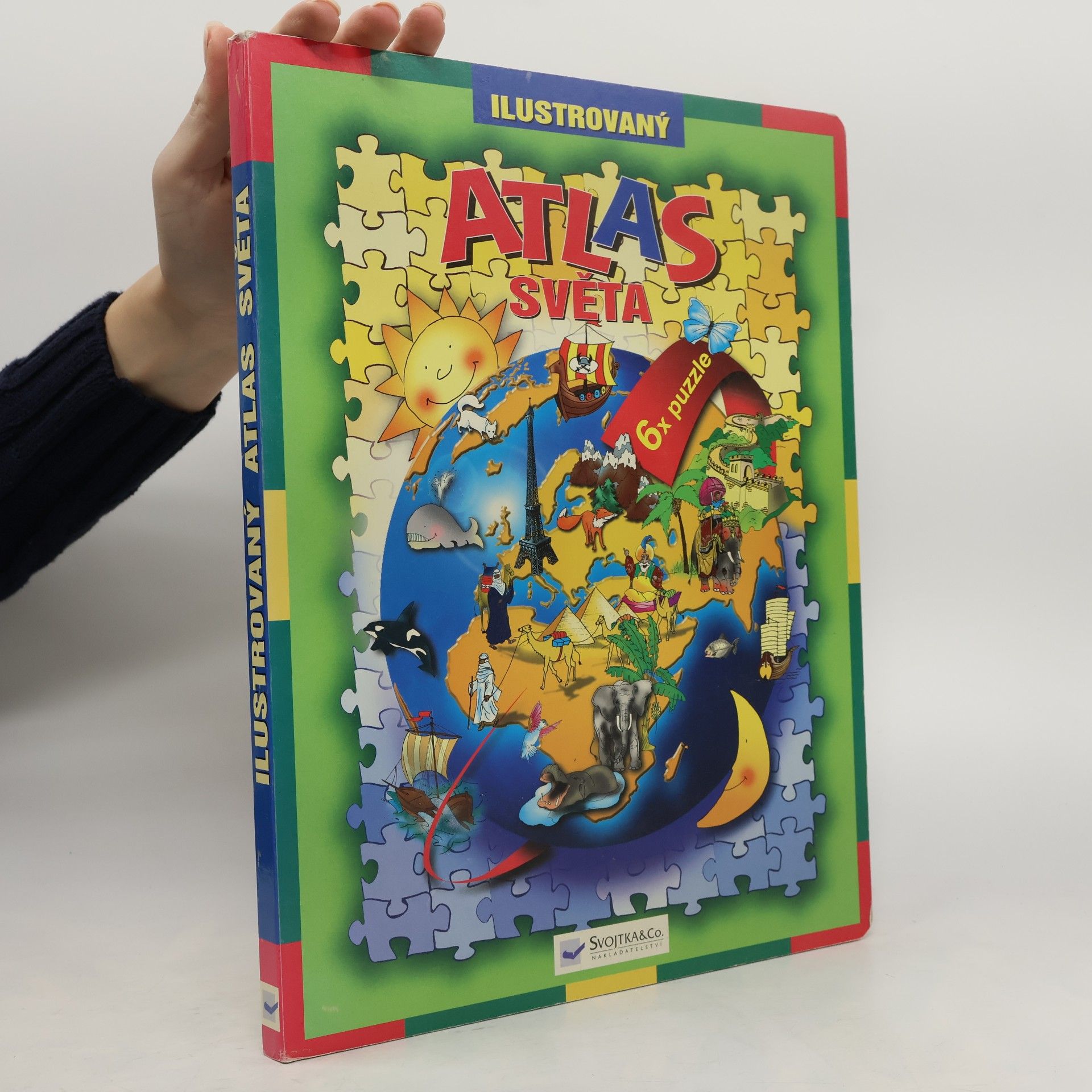 Kolektiv autorů Ilustrovaný atlas světa. 6 x puzzle