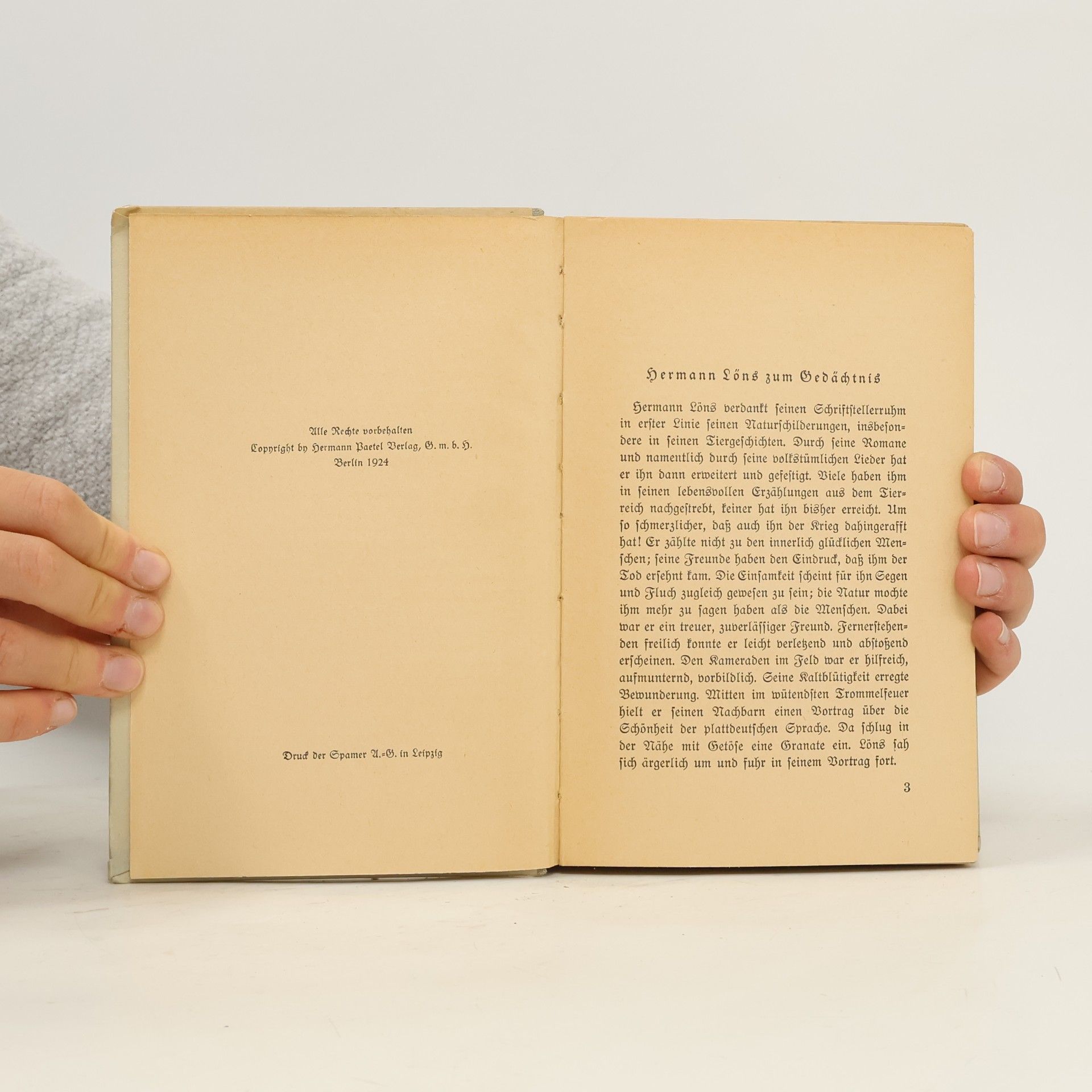 Hermann Löns Was da kreucht und fleugt : ein Tierbuch