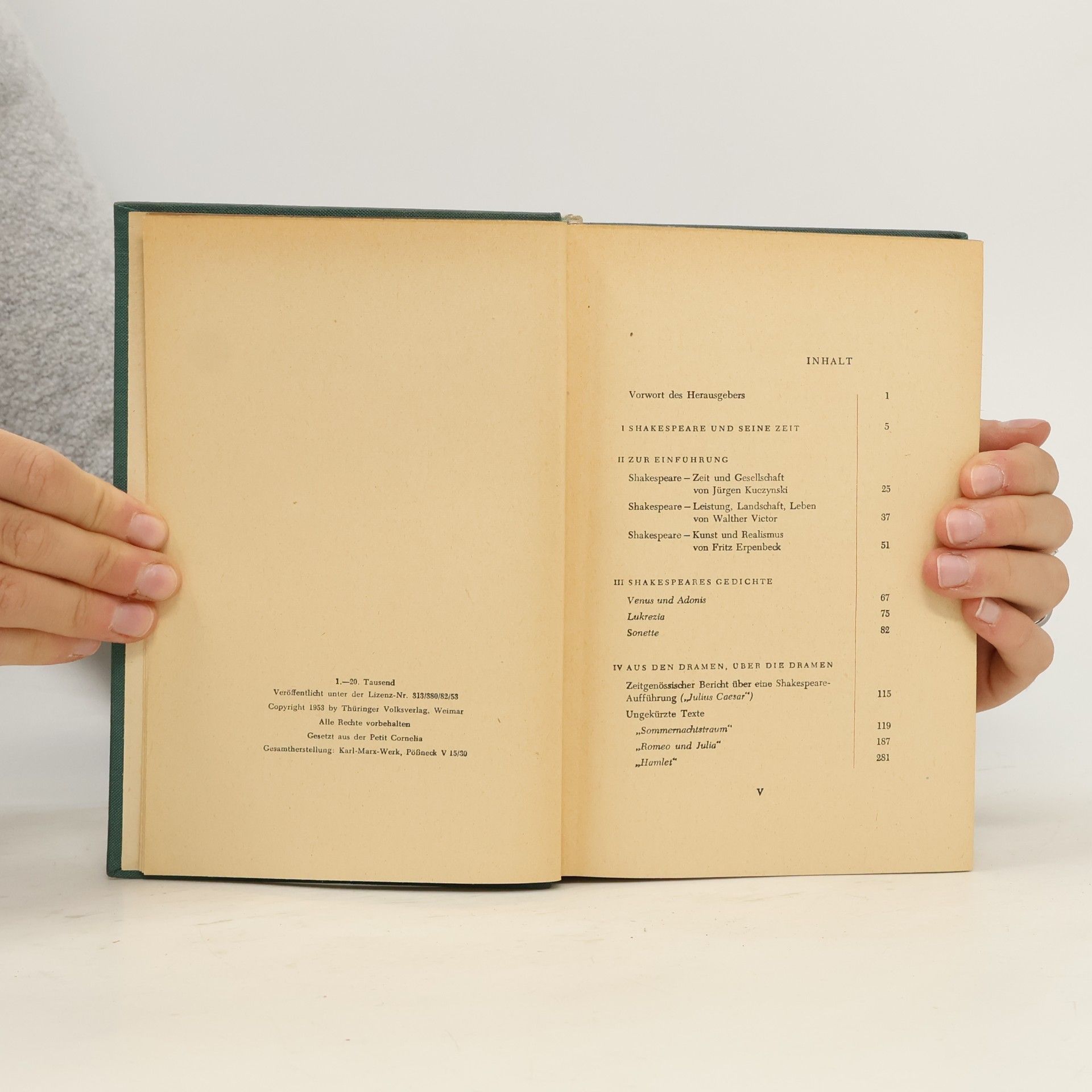 William Shakespeare Shakespeare. Ein Lesebuch für unsere Zeit