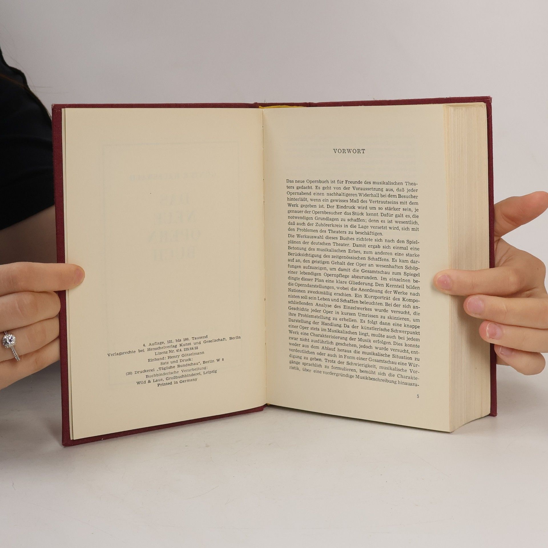 Günter Hausswald Das Neue Opernbuch