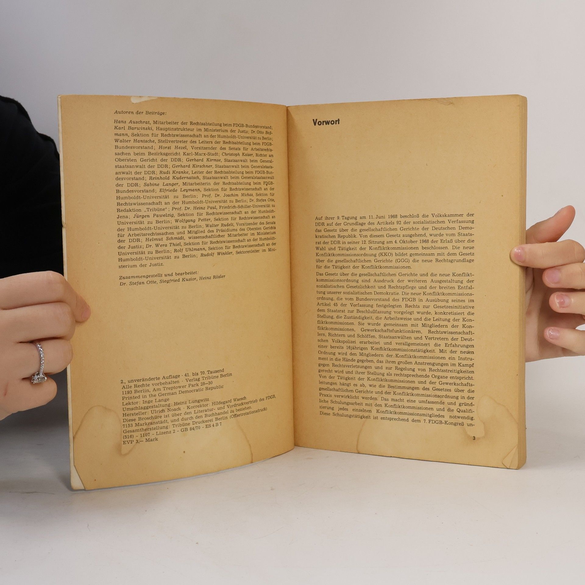 Various authors Die Konfliktkommission