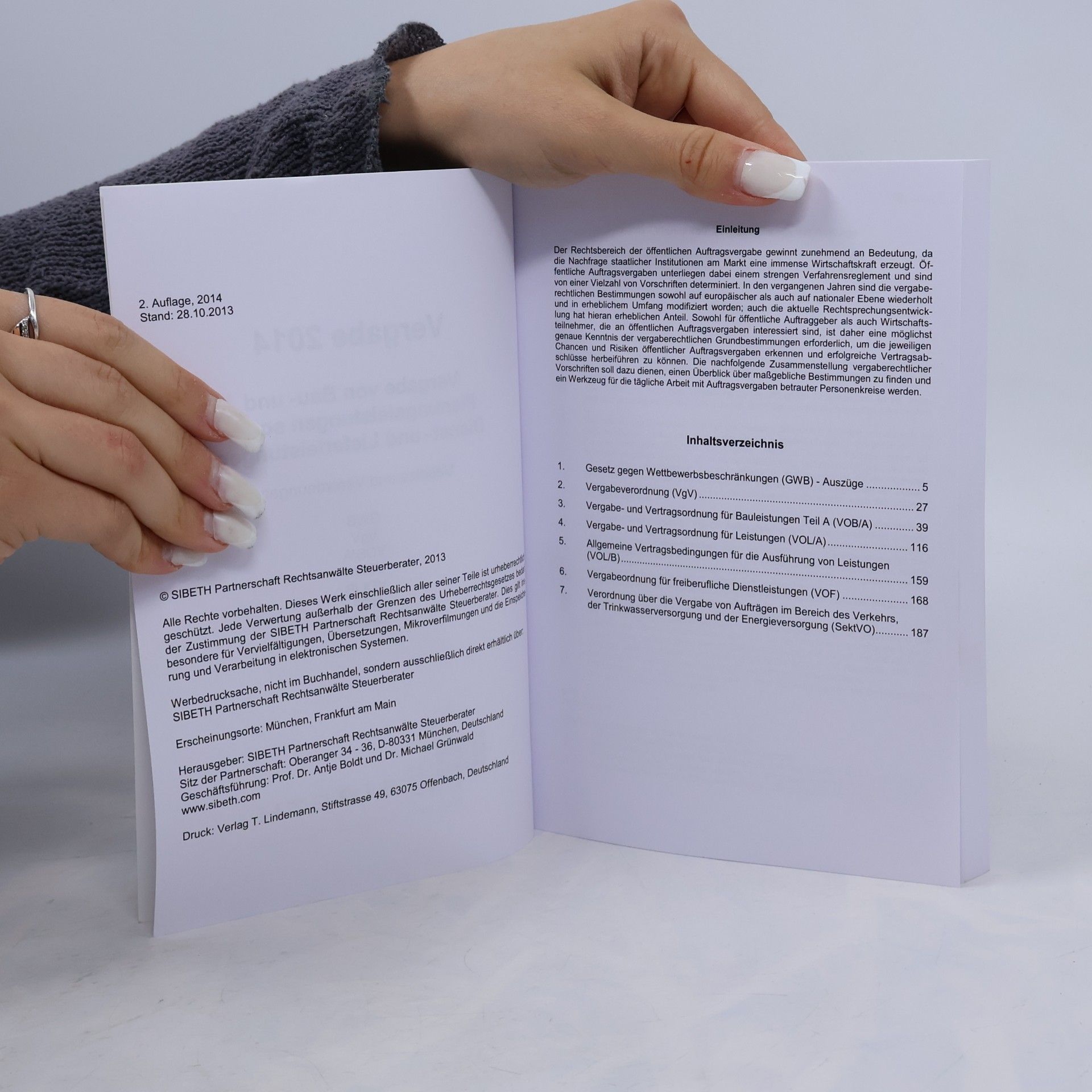 kolektiv Vergabe Gesetze und Verordnungen