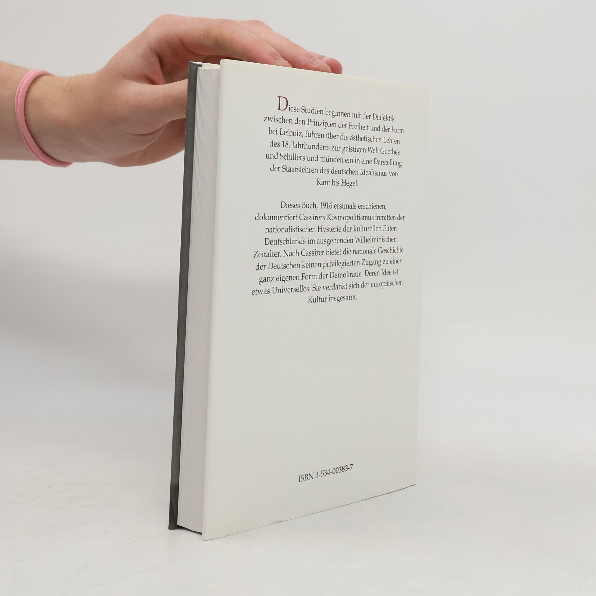 Ernst Cassirer Freiheit und Form