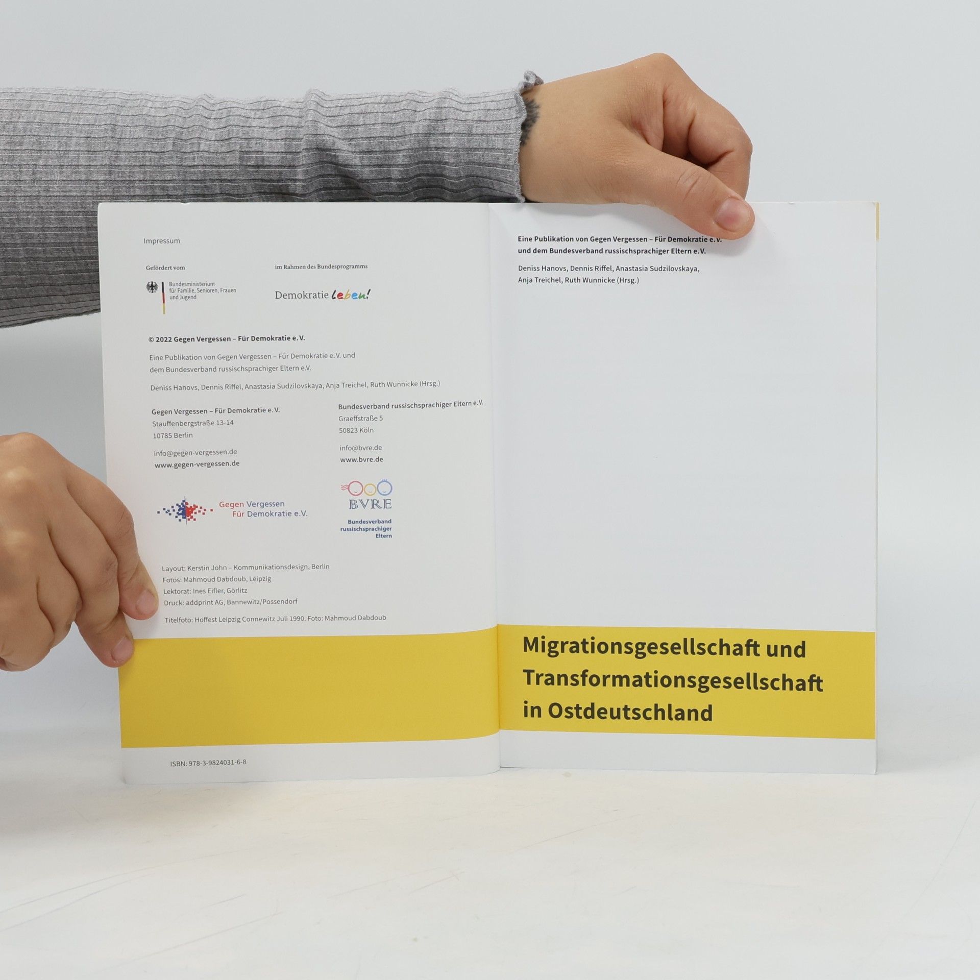 Deniss Hanovs Migrationsgesellschaft und Transformationsgesellschaft in Ostdeutschland