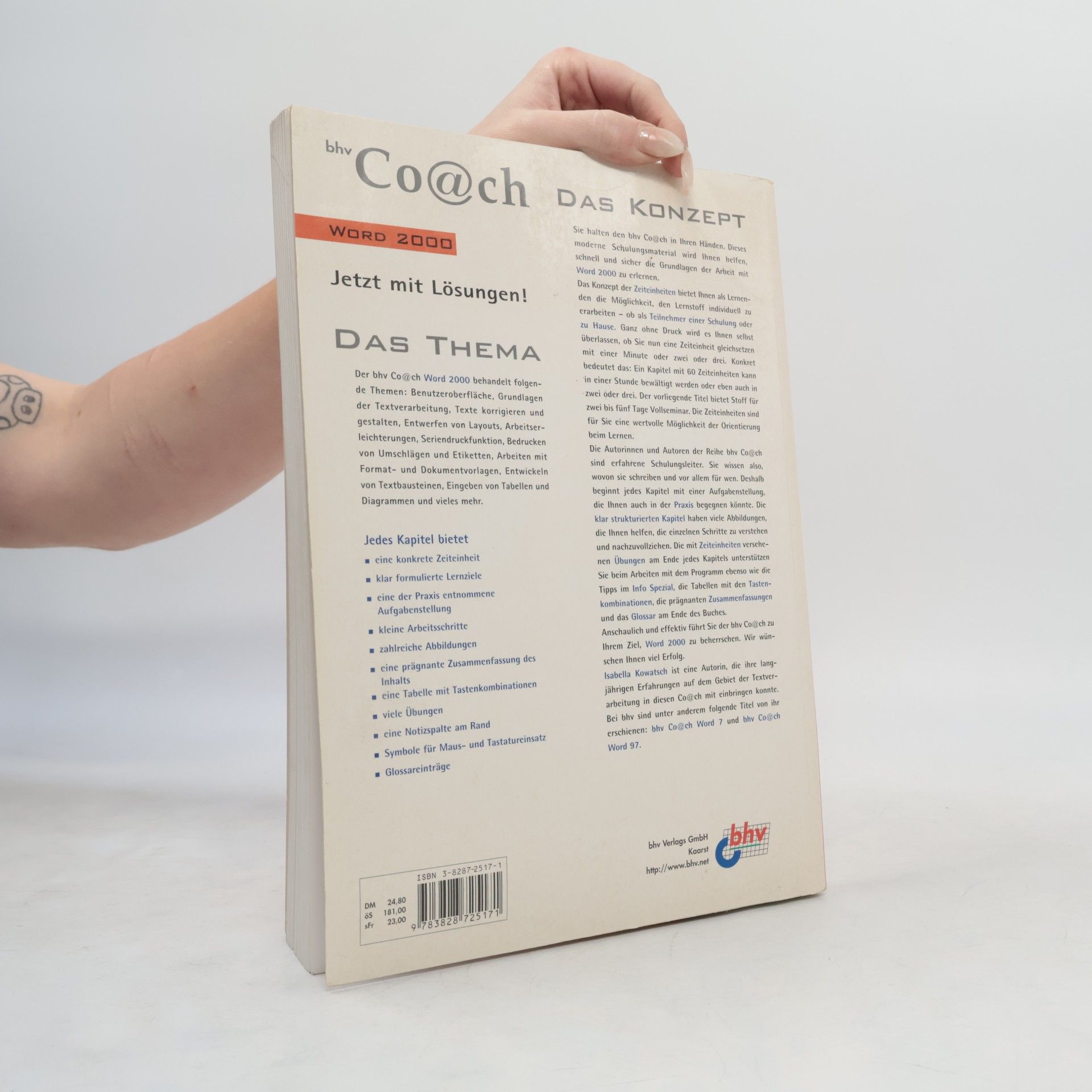 Isabella Kowatsch Der bhv Coach. Word 2000