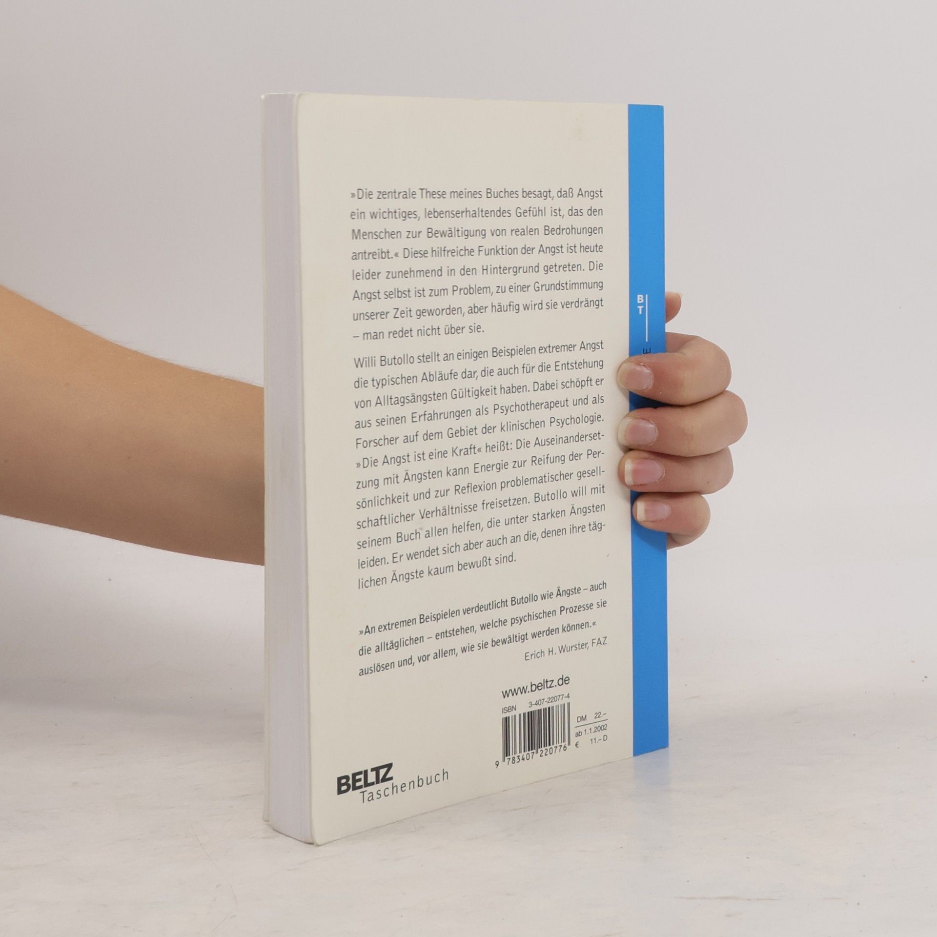 Willi Butollo Beltz Taschenbuch - 77: Die Angst ist eine Kraft