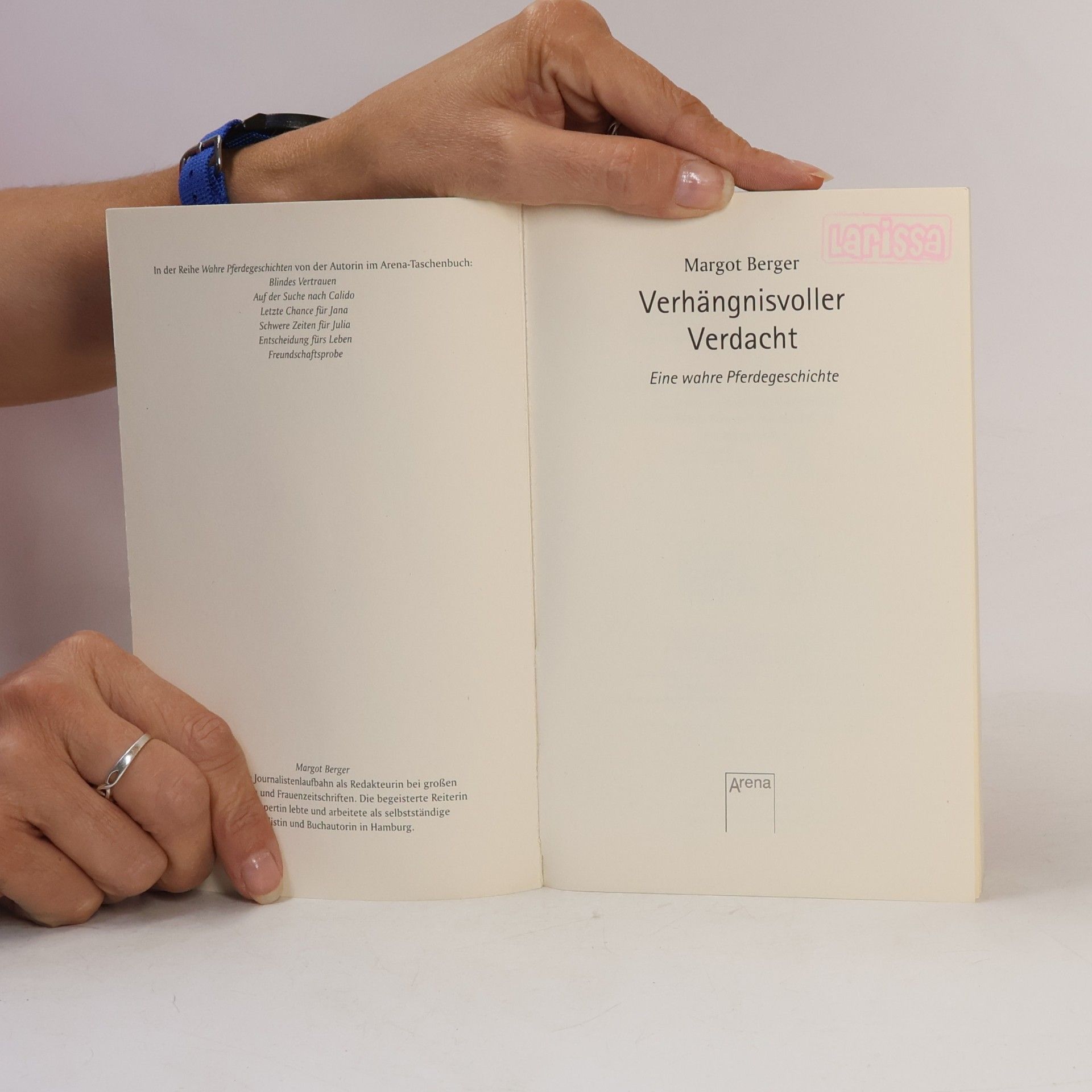 Margot Berger Verhängnisvoller Verdacht