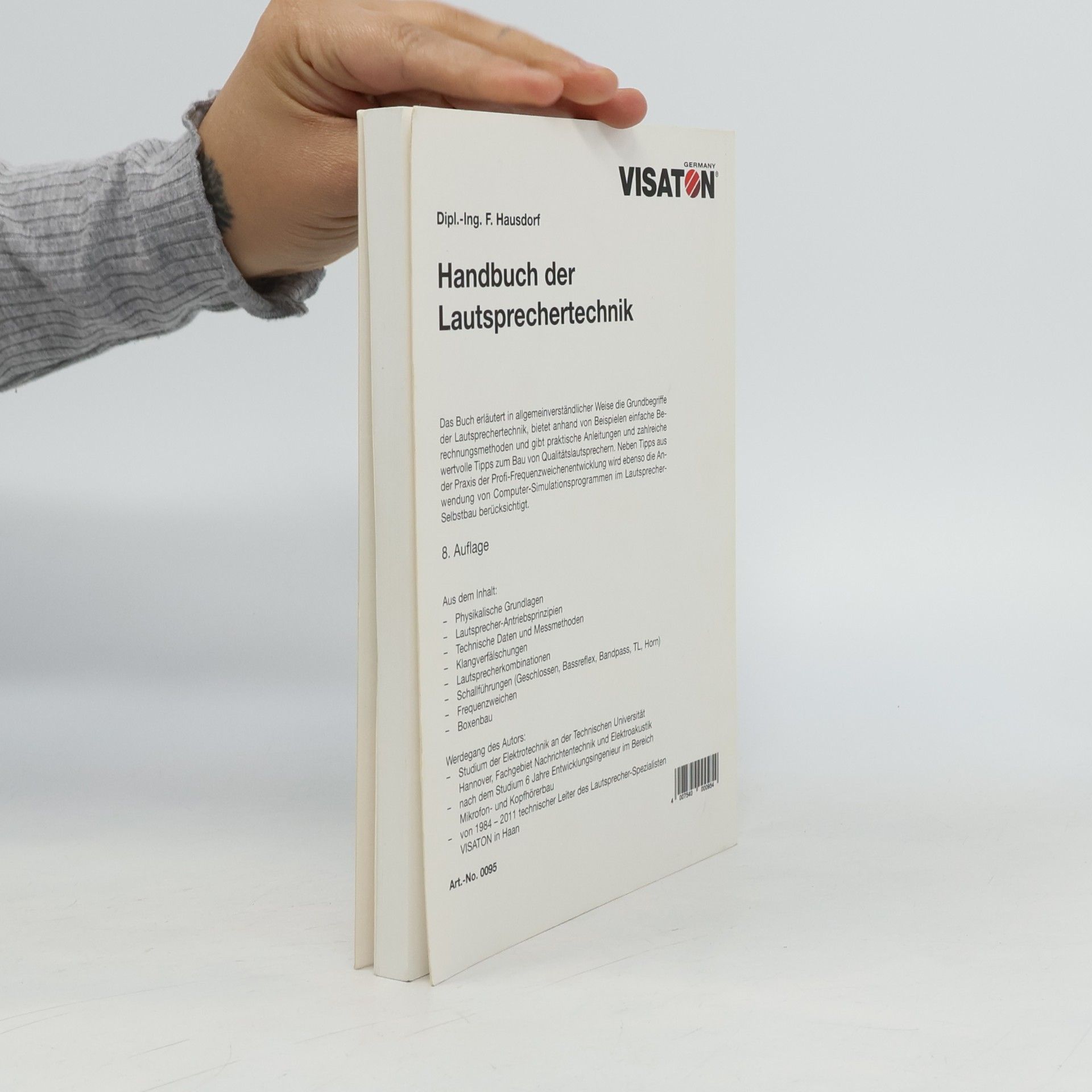 Friedemann Hausdorf Handbuch der Lautsprechertechnik