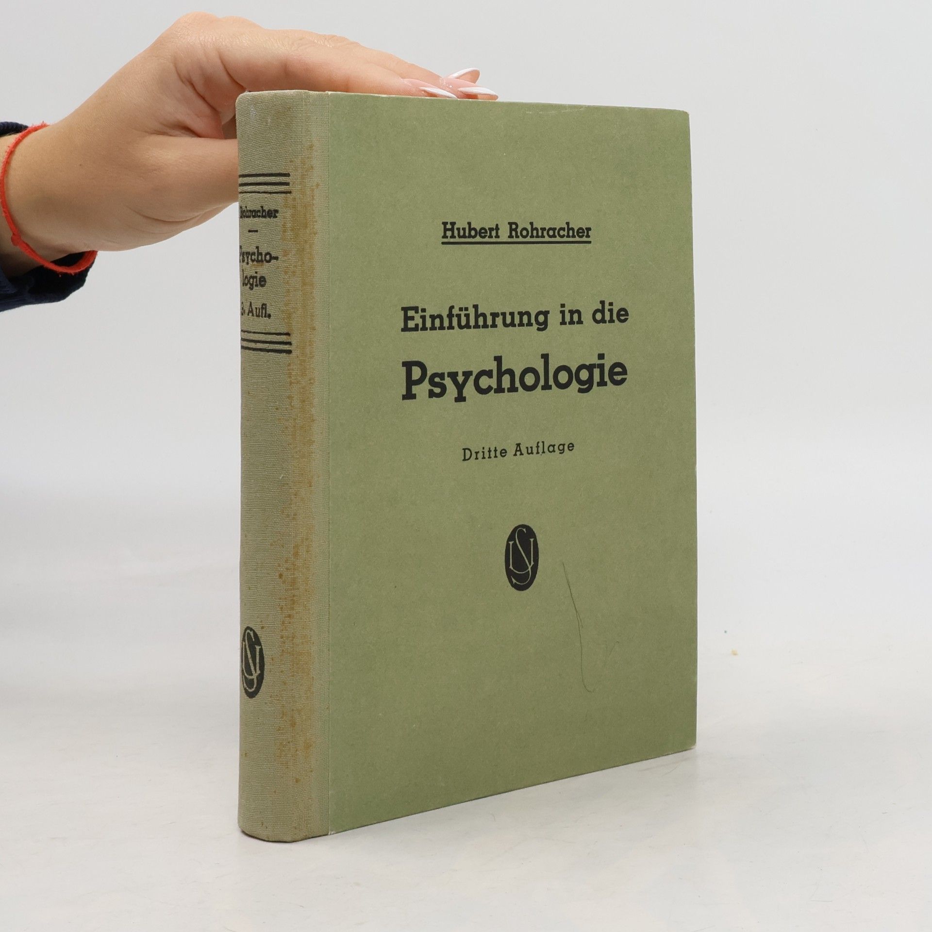 Hubert Rohracher Einführung in die Psychologie