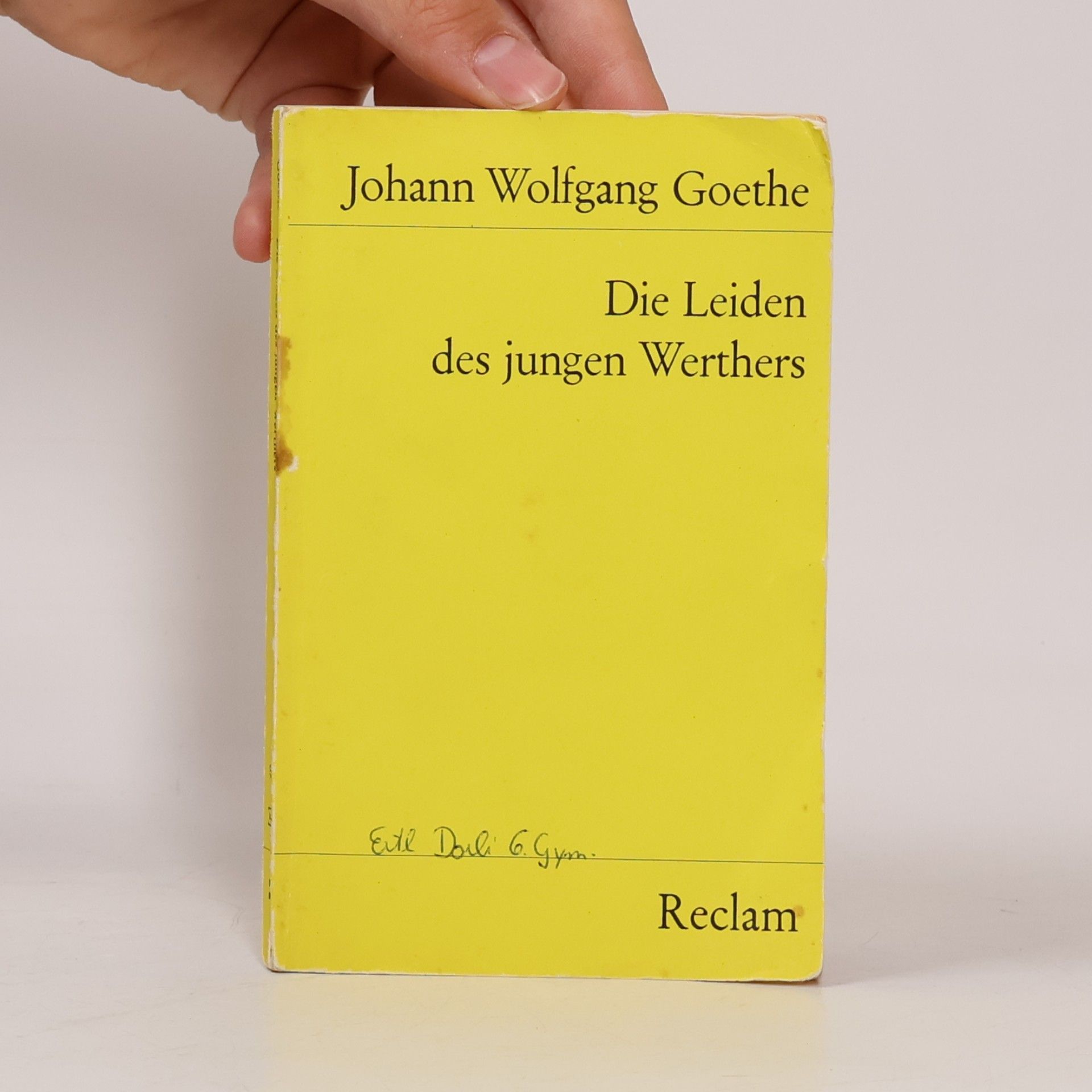Johann Wolfgang Goethe Die Leiden des jungen Werthers