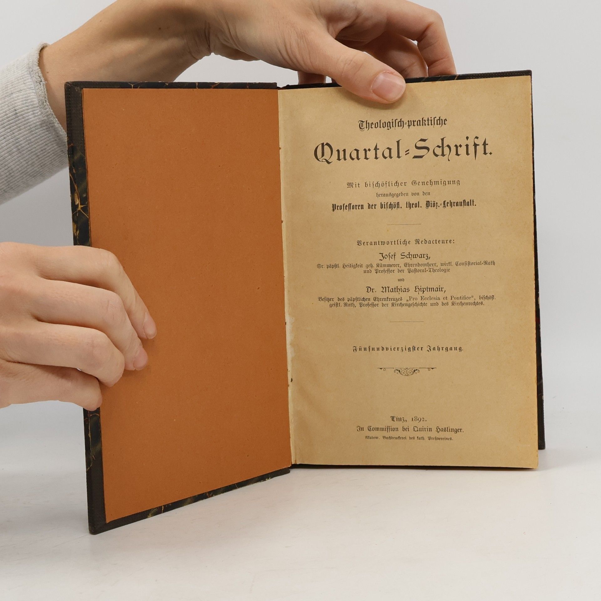 Various authors Theologisch-praktische Quartal-Schrift
