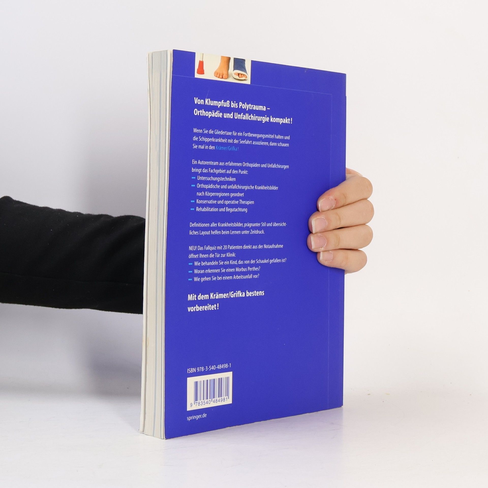 Jürgen Krämer Springer-Lehrbuch: Orthopädie, Unfallchirurgie