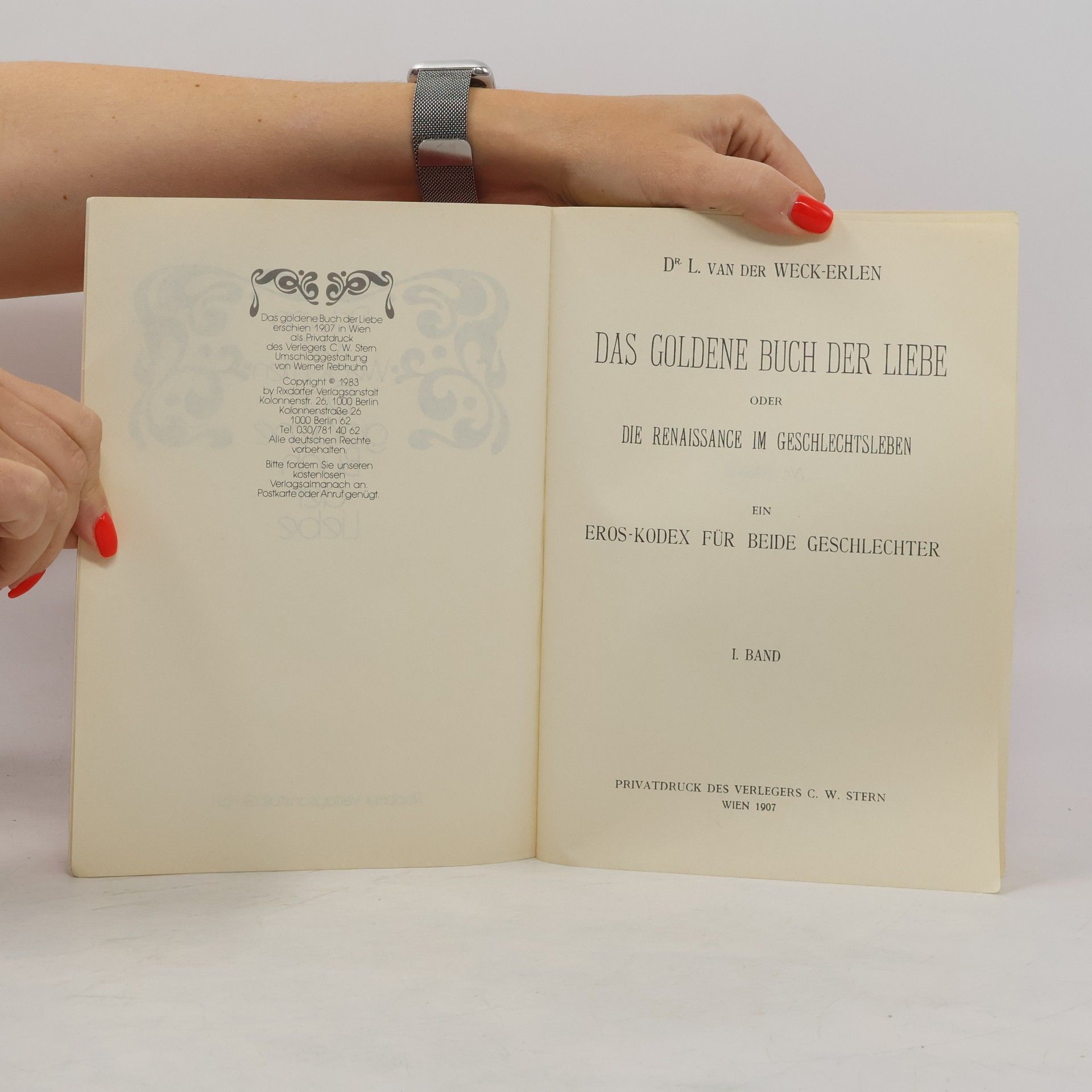 L. van der Weck-Erlen Das goldene Buch der Liebe